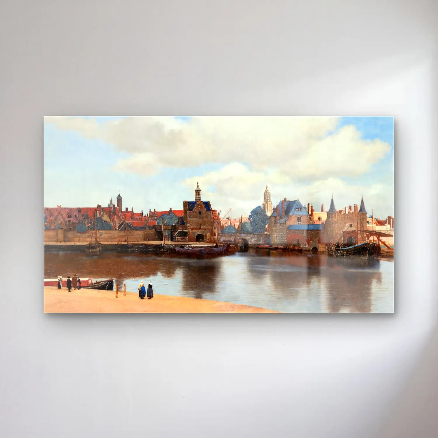 Johannes Vermeer – View of Delft cam tablo — Johannes Vermeer – View of Delft — yağlı boya liman ve tekneler