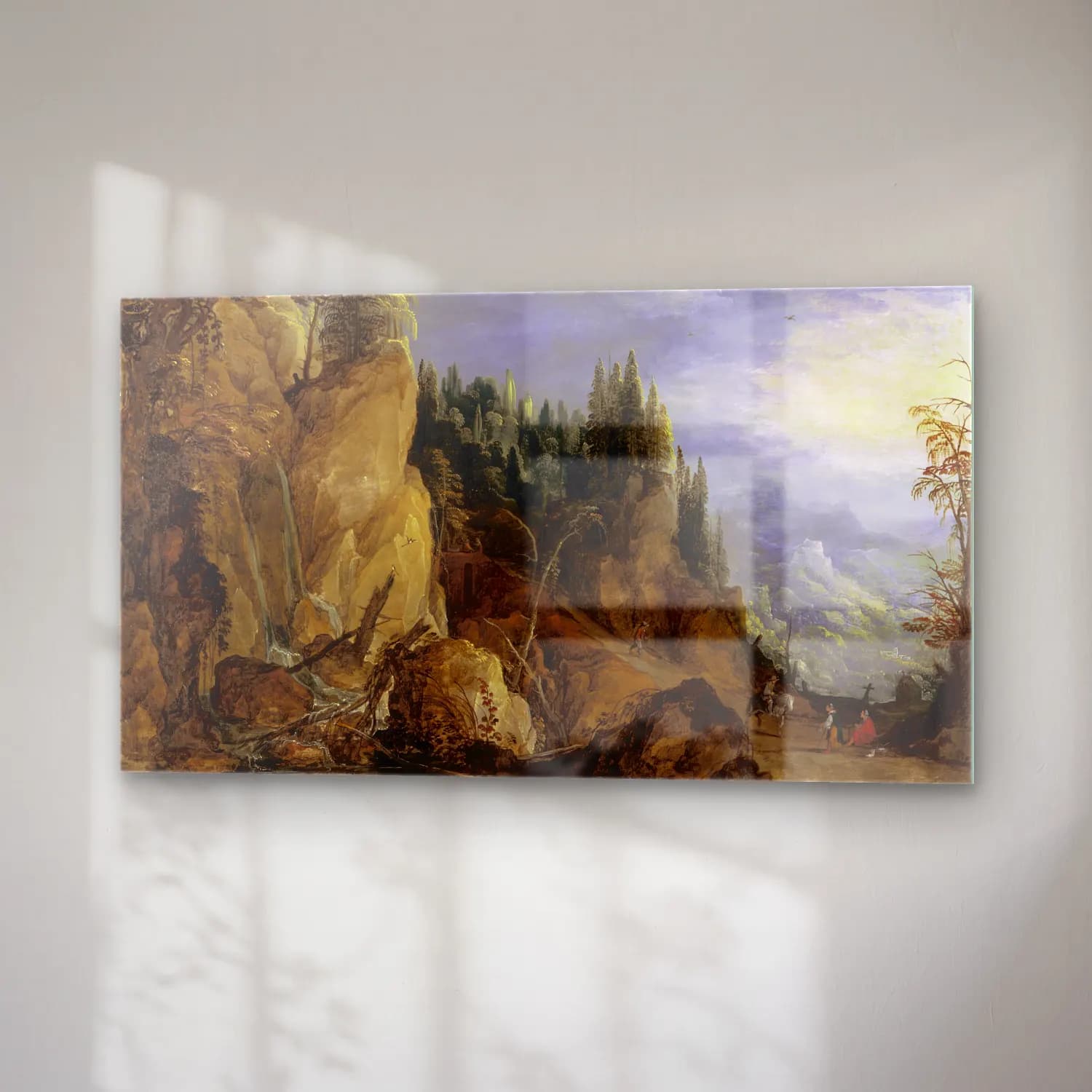 Joos de Momper – Mountain Landscape cam tablo — sağ açıdan görünüm