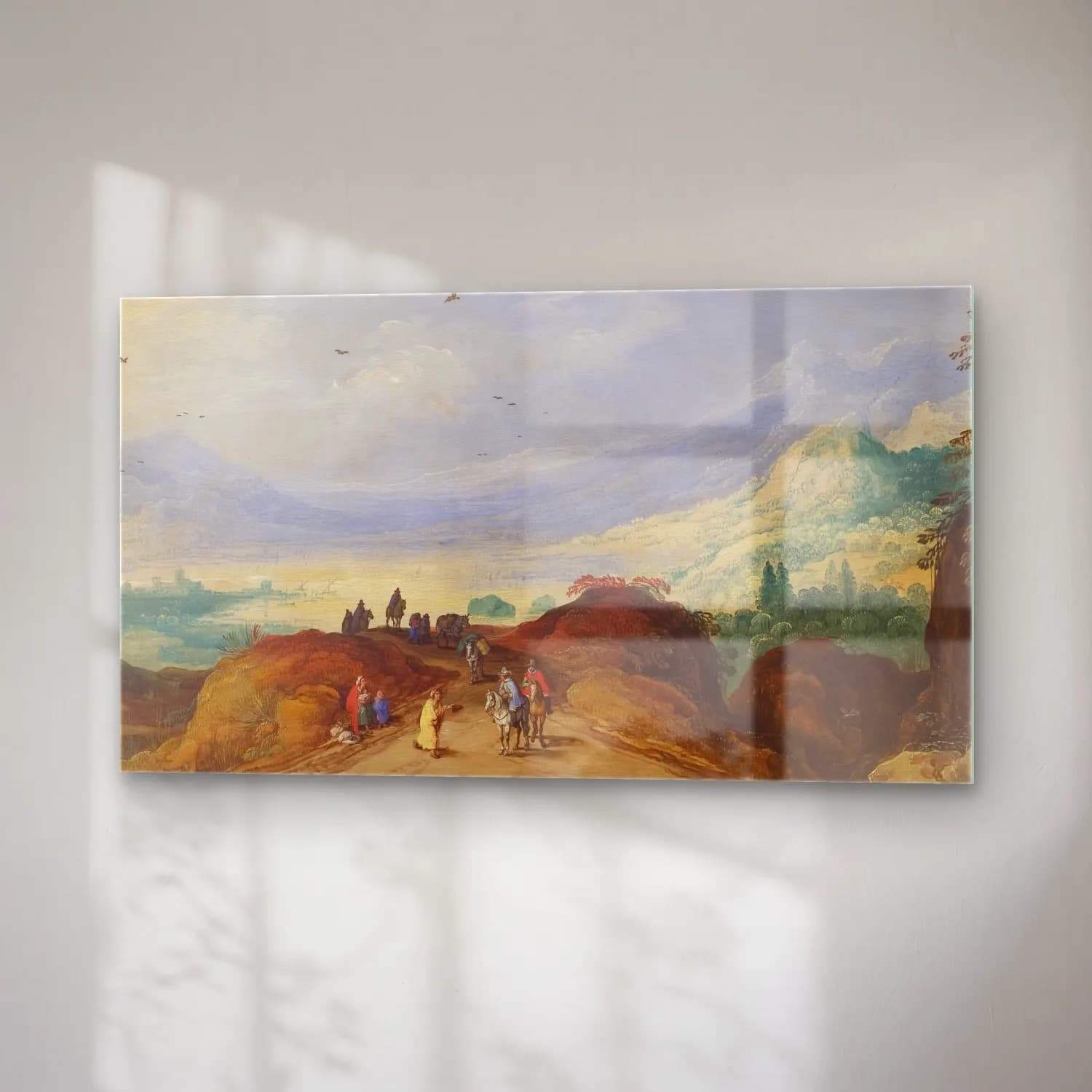 Joos de Momper – Mountain Landscape with a Lake cam tablo — sağ açıdan görünüm