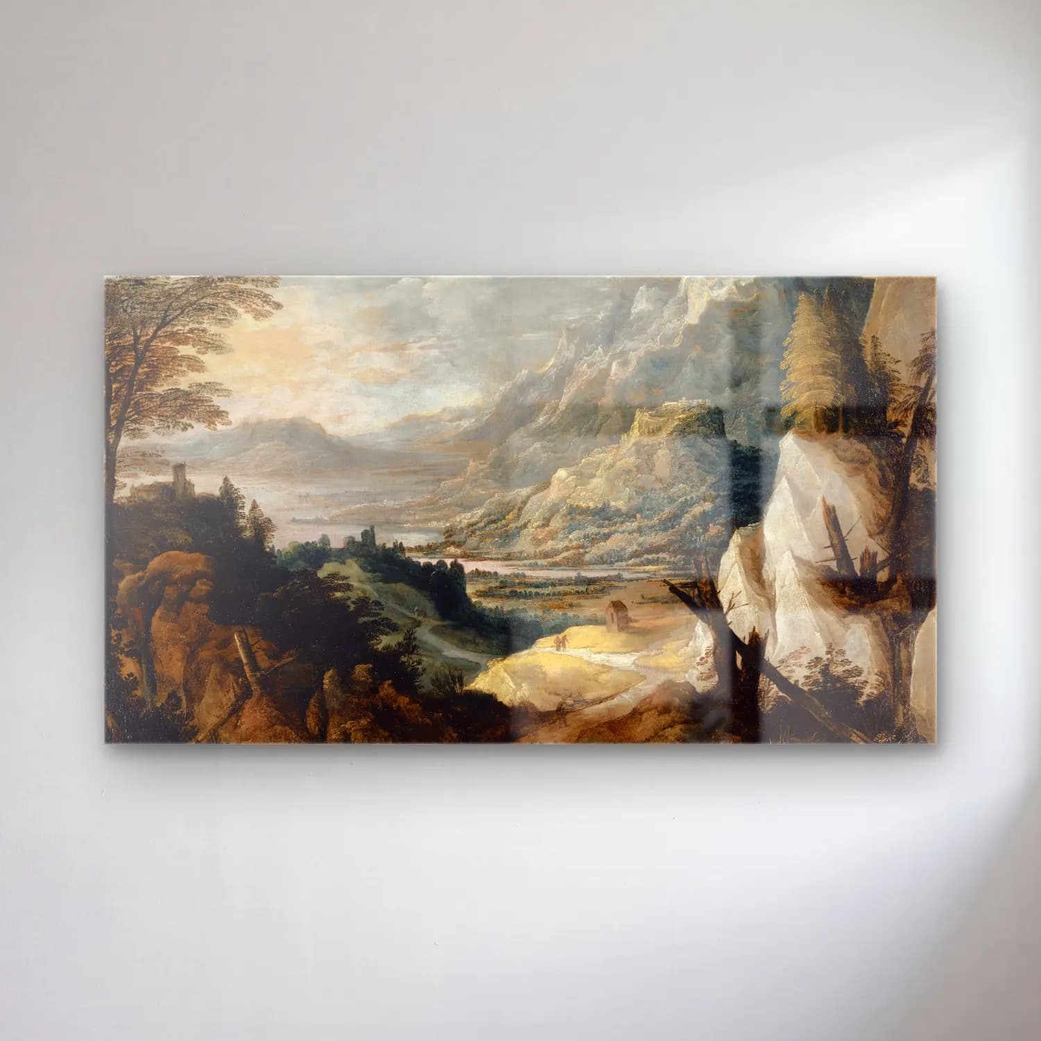 Joos de Momper – Mountainous Landscape cam tablo — Joos de Momper – Mountainous Landscape — yağlı boya dağ manzarası