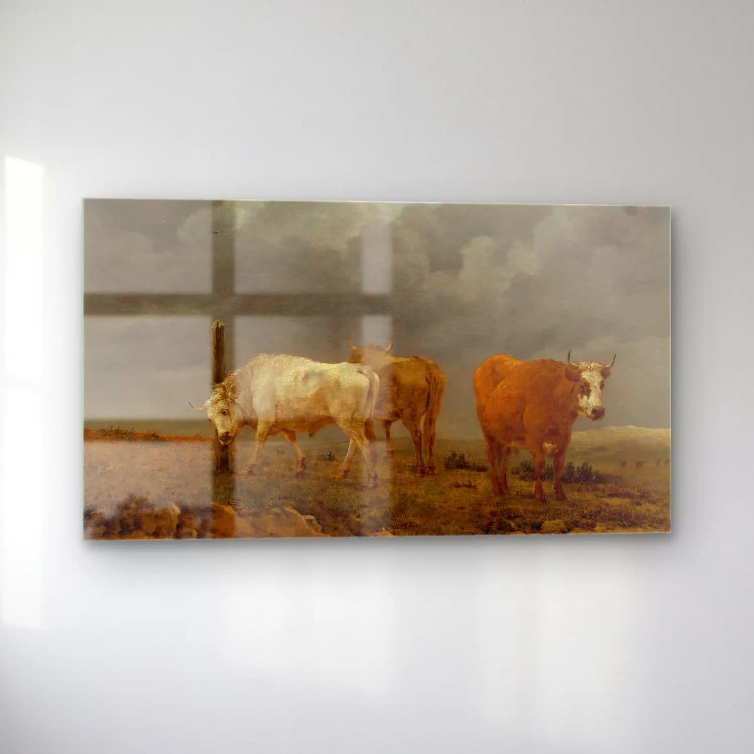 Karel Dujardin – A landscape with cattle cam tablo — sol açıdan görünüm