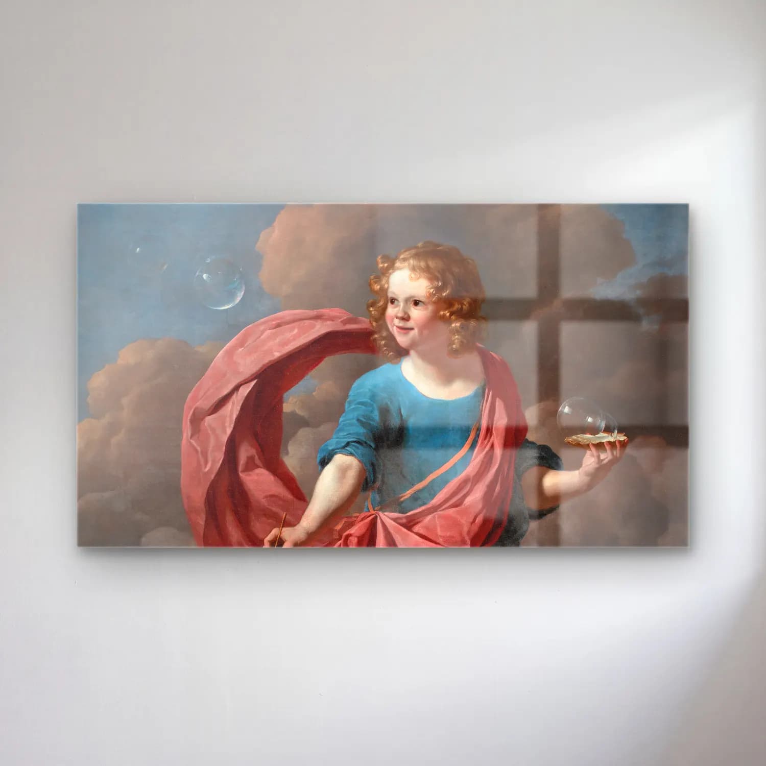 Karel Dujardin – Boy Blowing Soap Bubbles cam tablo — Karel Dujardin – Boy Blowing Soap Bubbles — yağlı boya melek