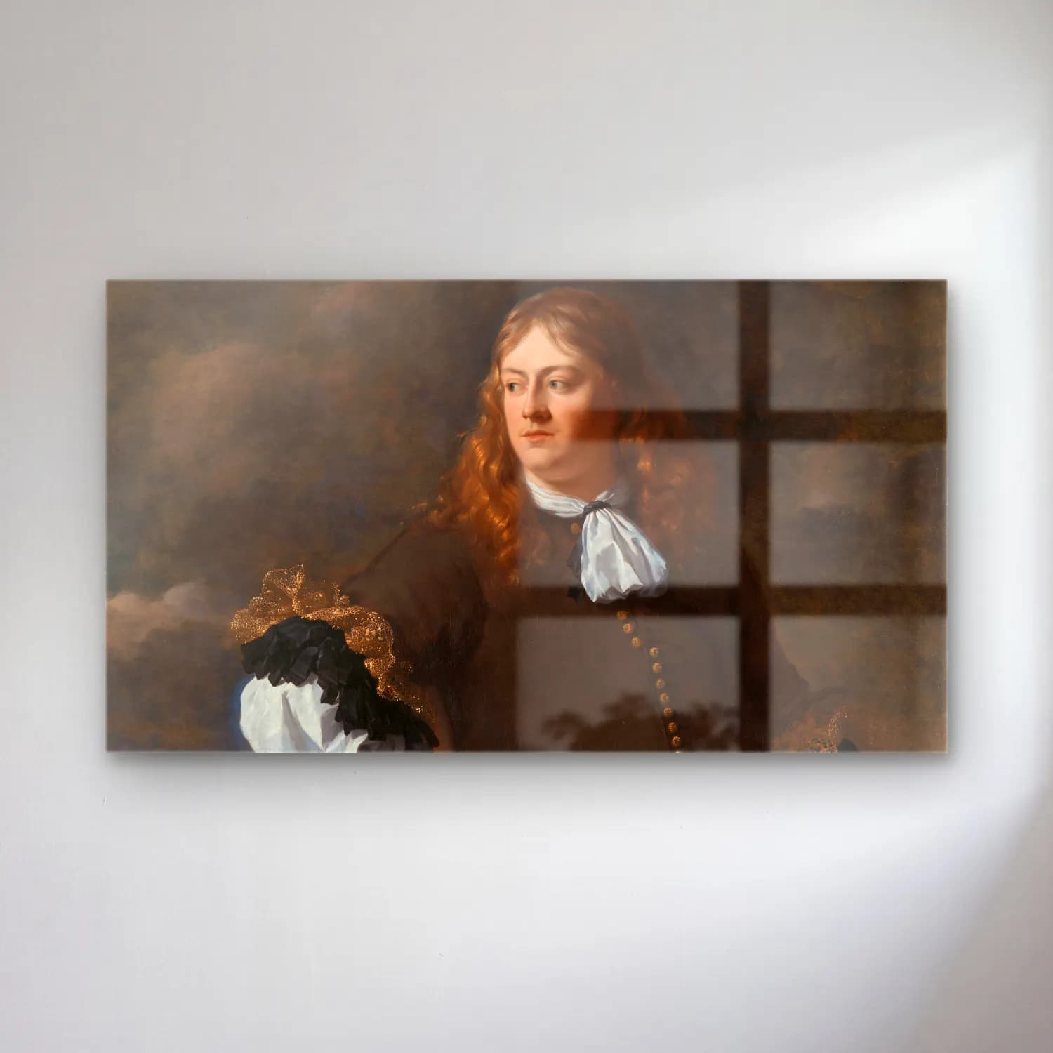 Karel Dujardin – Portrait of a Man cam tablo — Karel Dujardin – Portrait of a Man — yağlı boya erkek portresi