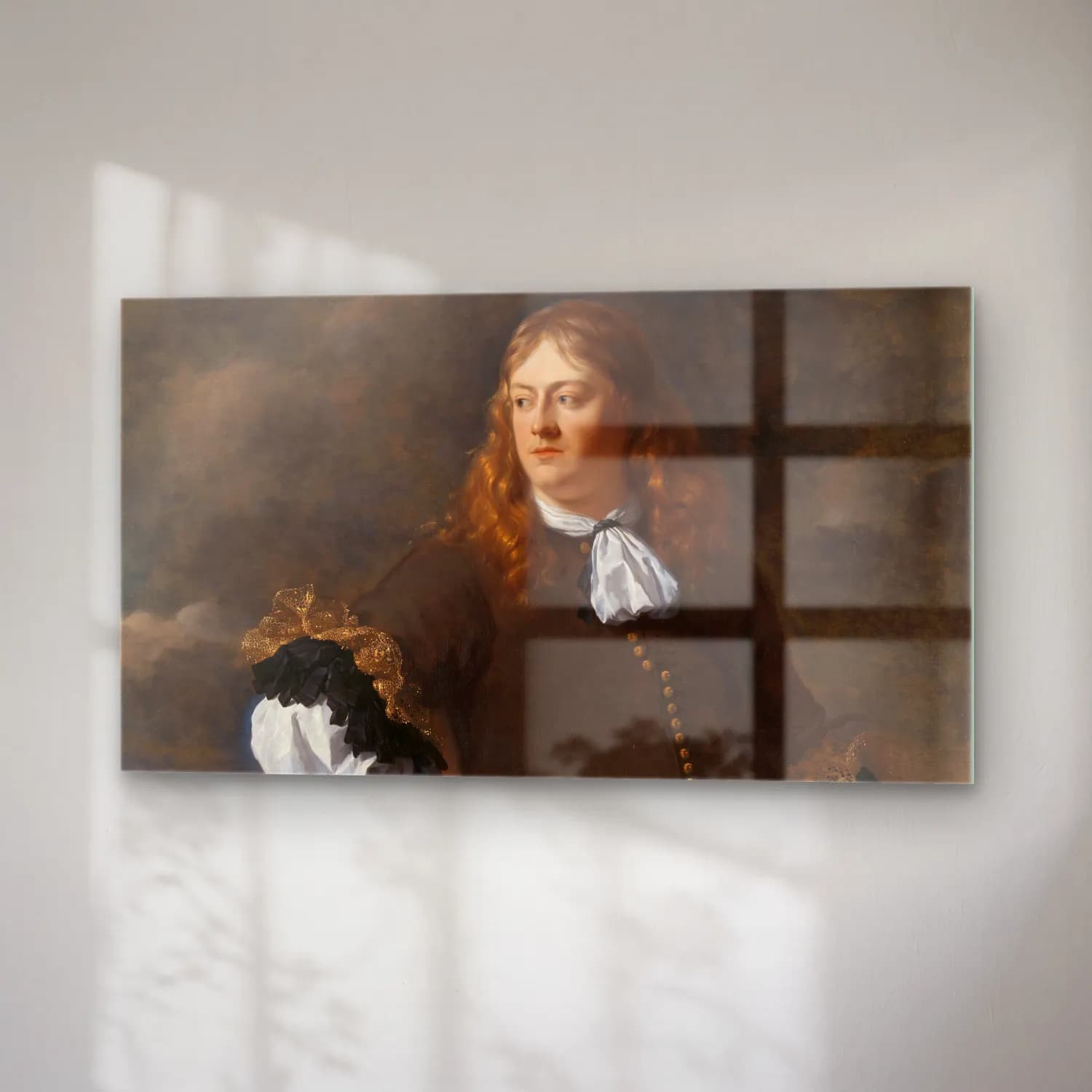 Karel Dujardin – Portrait of a Man cam tablo — sağ açıdan görünüm