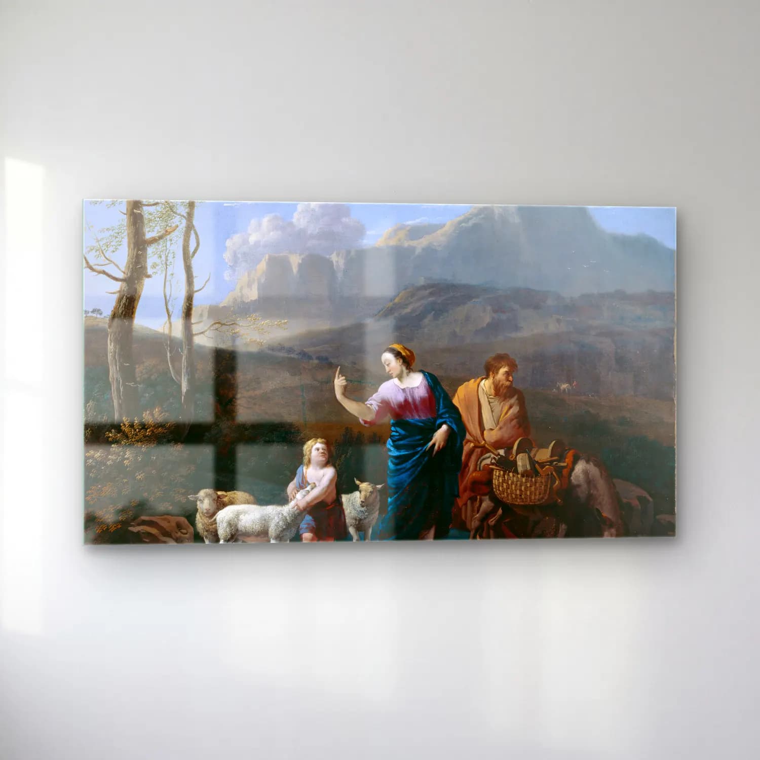 Karel Dujardin – Return of the Holy Family from Egypt cam tablo — sol açıdan görünüm