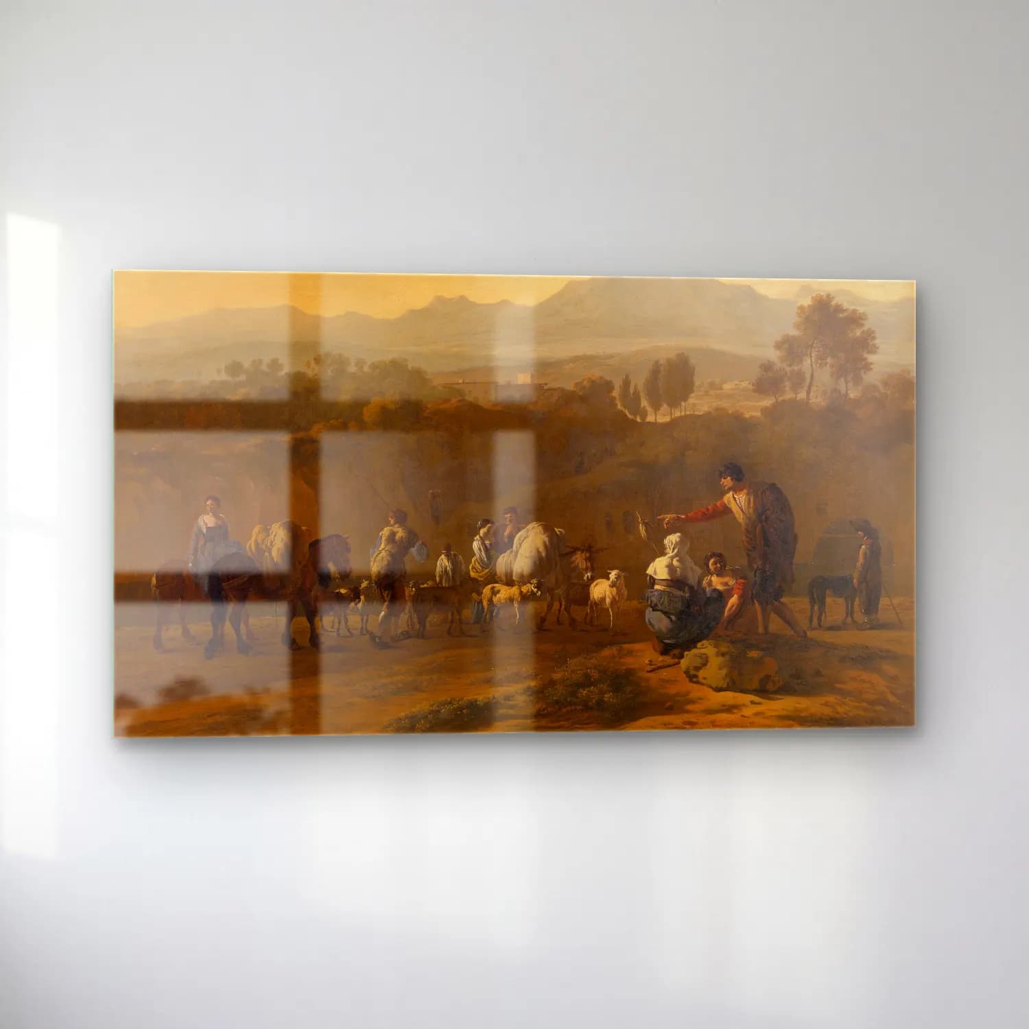 Karel Dujardin – Roman Campagna cam tablo — sol açıdan görünüm