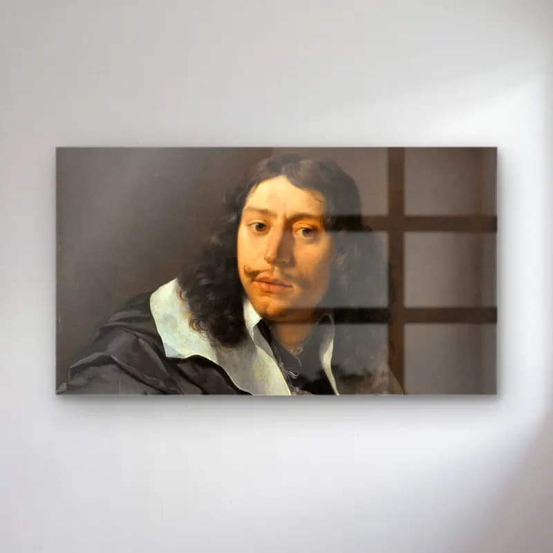 Karel Dujardin – Self-portrait cam tablo — Karel Dujardin – Self-portrait — yağlı boya erkek portresi