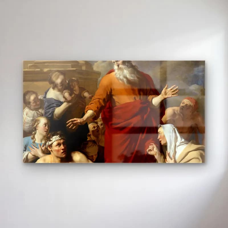 Karel Dujardin – St Paul Healing the Cripple at Lystra cam tablo — Karel Dujardin – St Paul Healing the Cripple at Lystra — yağlı boya dini sahne