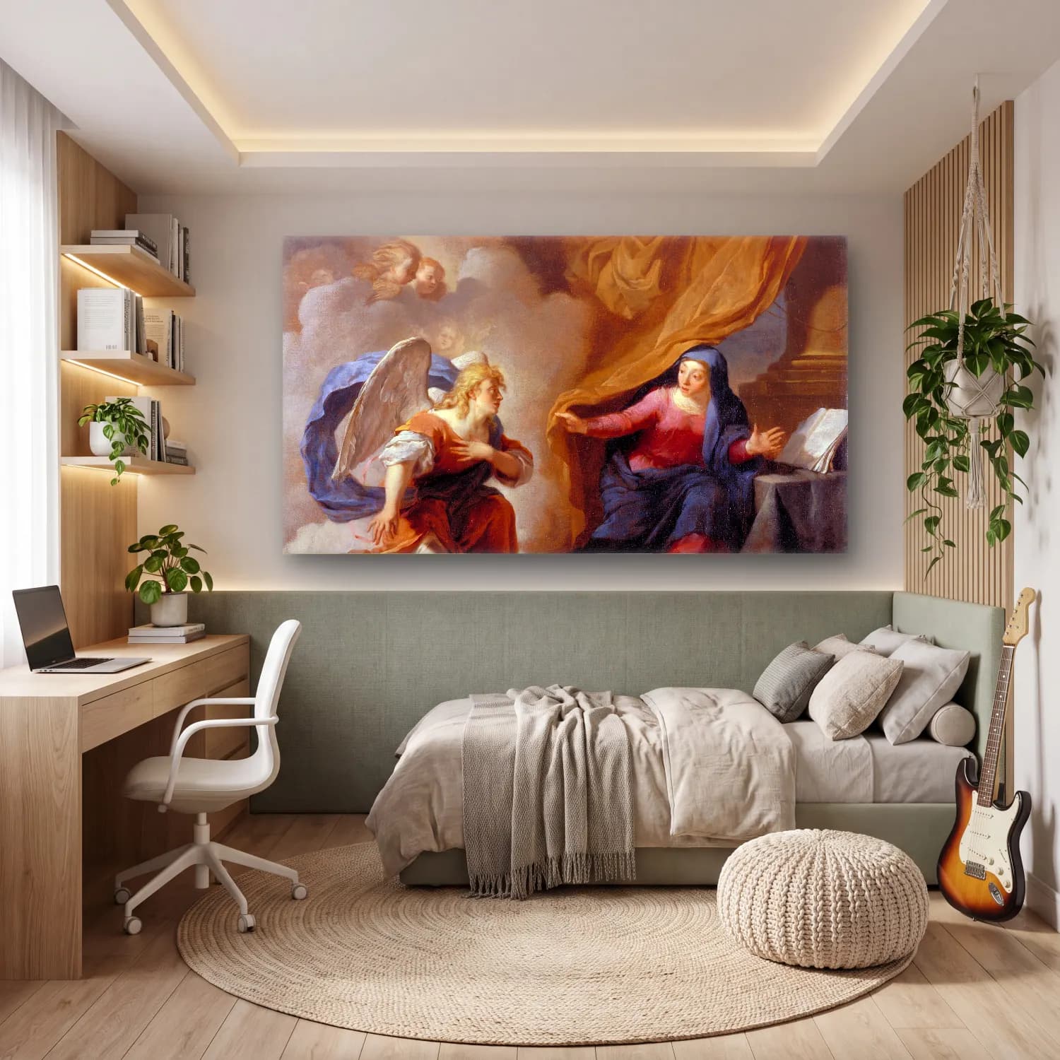 Karel Dujardin – The Annunciation cam tablo — genç odasında
