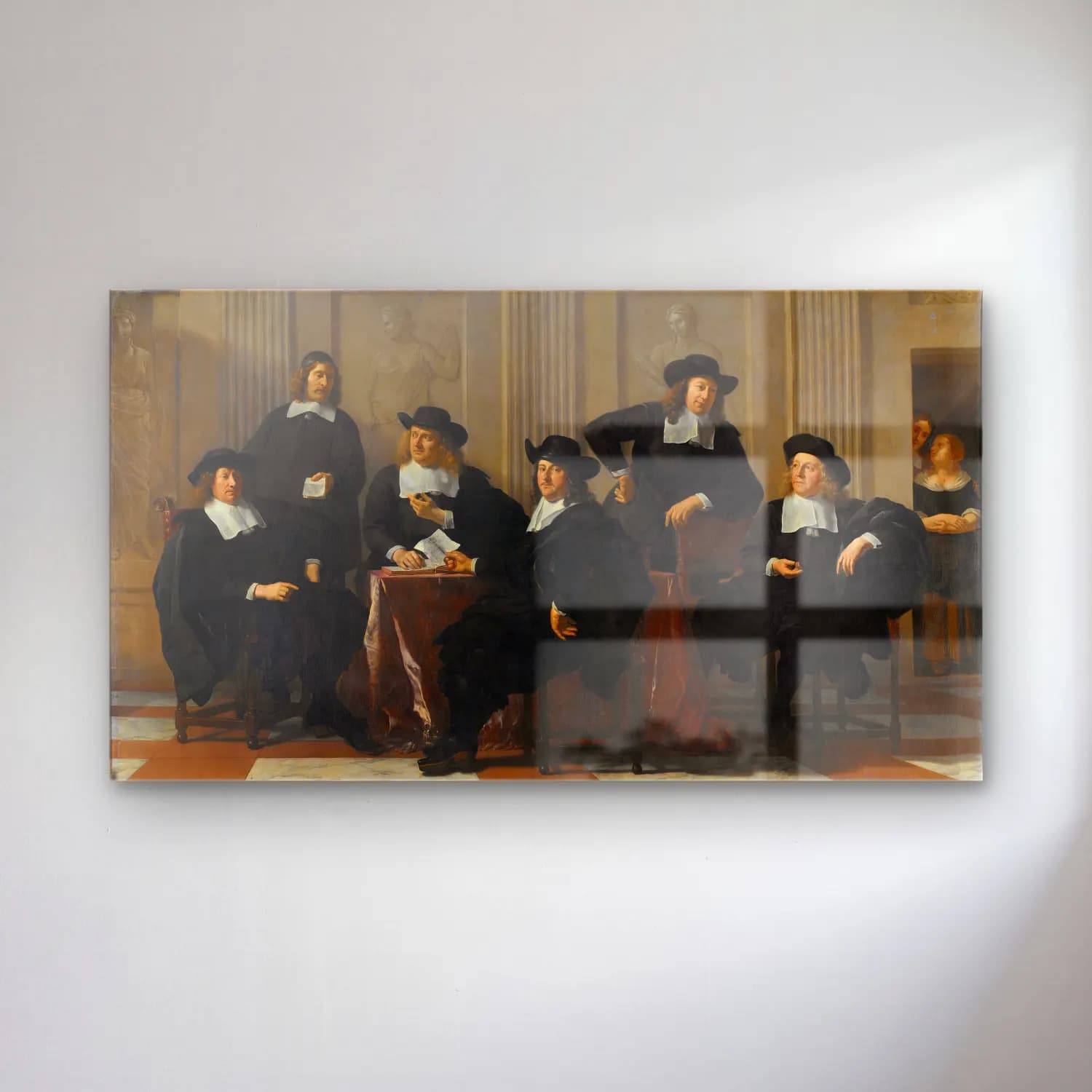 Karel Dujardin – The Regents of the Spinhuis and Nieuwe Werkhuis, Amsterdam cam tablo — Karel Dujardin – The Regents of the Spinhuis and Nieuwe Werkhuis, Amsterdam — yağlı boya dini sahne