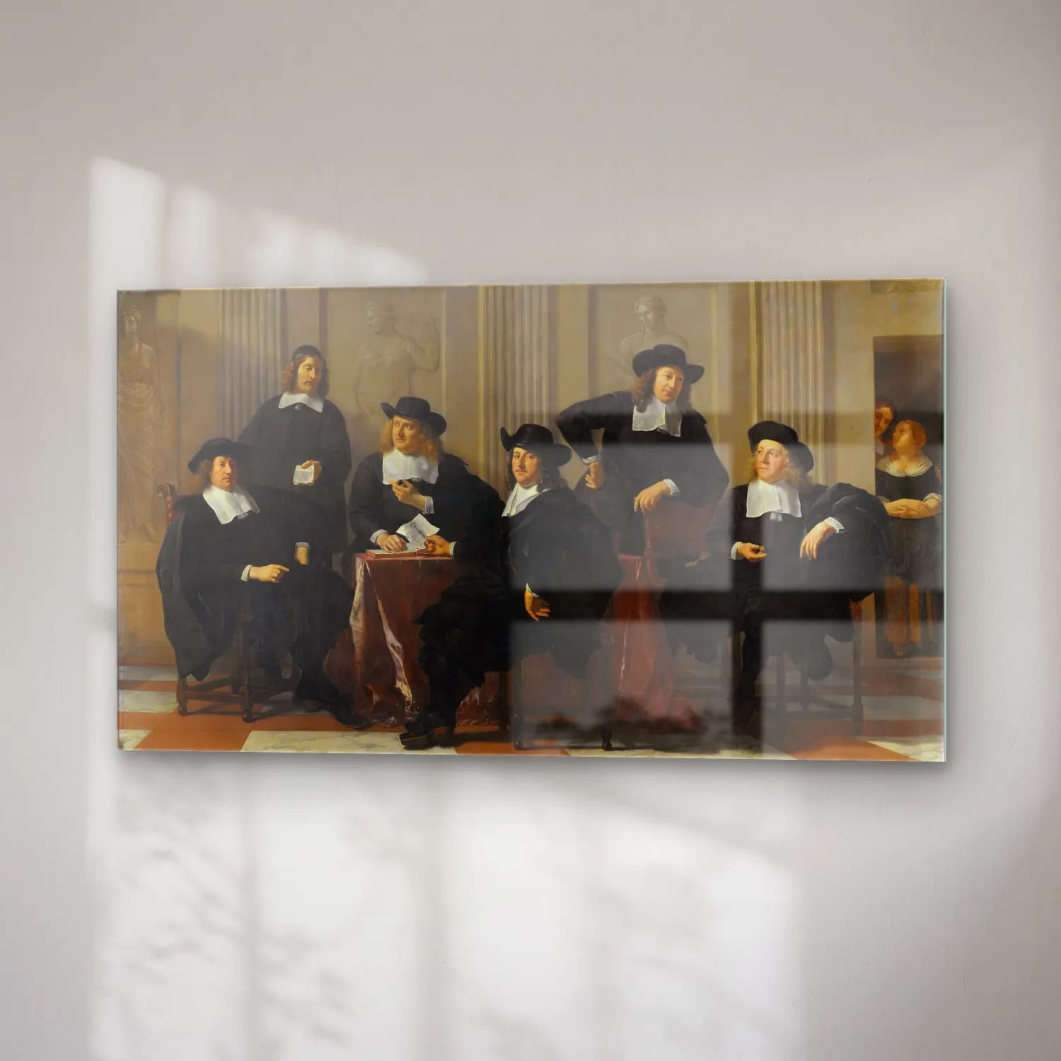 Karel Dujardin – The Regents of the Spinhuis and Nieuwe Werkhuis, Amsterdam cam tablo — sağ açıdan görünüm