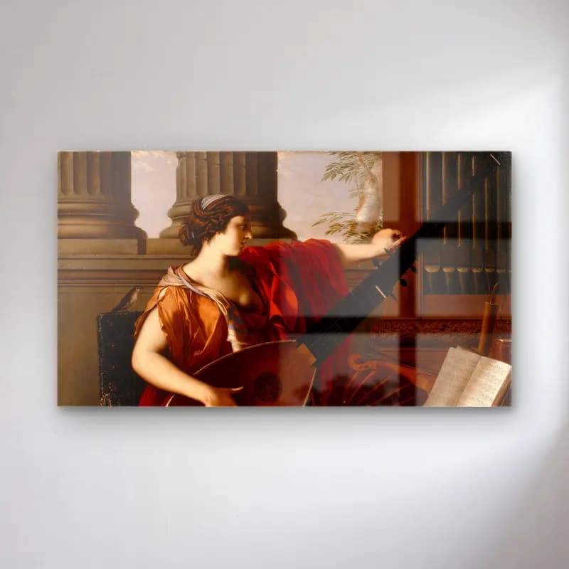 Laurent de la Hyre – Laurent de la Hyre - Allegory of Music cam tablo — Laurent de la Hyre – Laurent de la Hyre - Allegory of Music — yağlı boya gitar