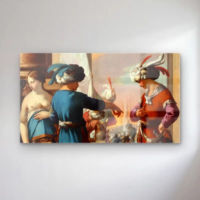 Laurent de la Hyre – Laurent de la Hyre - Panthea, Cyrus, and Araspas cam tablo — Laurent de la Hyre – Laurent de la Hyre - Panthea, Cyrus, and Araspas — yağlı boya dini sahne