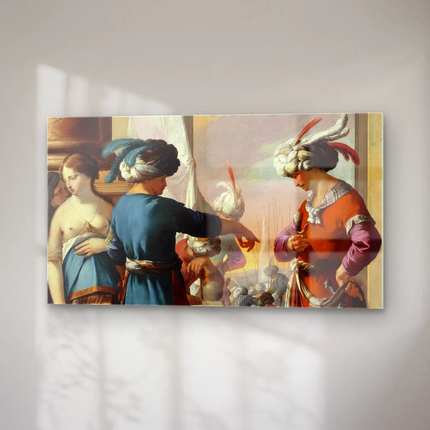 Laurent de la Hyre – Laurent de la Hyre - Panthea, Cyrus, and Araspas cam tablo — sağ açıdan görünüm