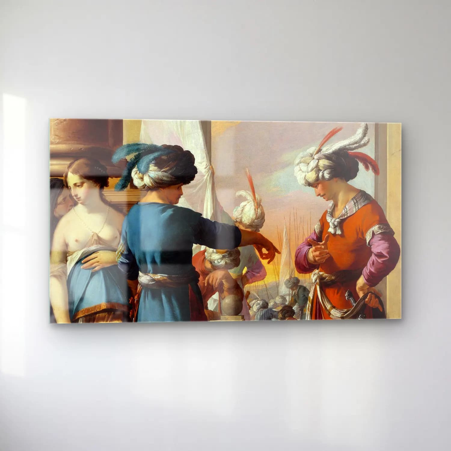 Laurent de la Hyre – Laurent de la Hyre - Panthea, Cyrus, and Araspas cam tablo — sol açıdan görünüm