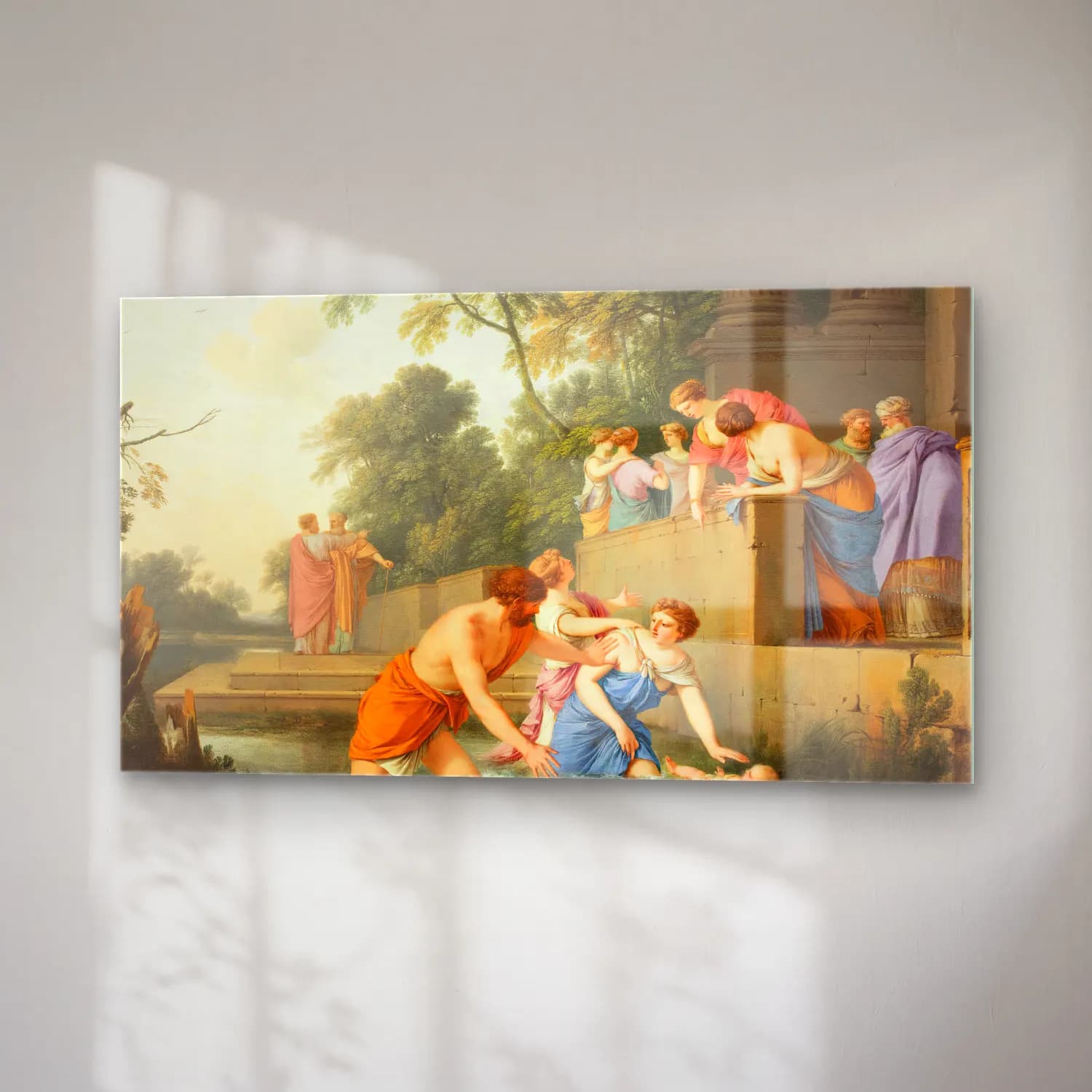 Laurent de la Hyre – Laurent de la Hyre - The Finding of Moses (between 1647 and… cam tablo — sağ açıdan görünüm