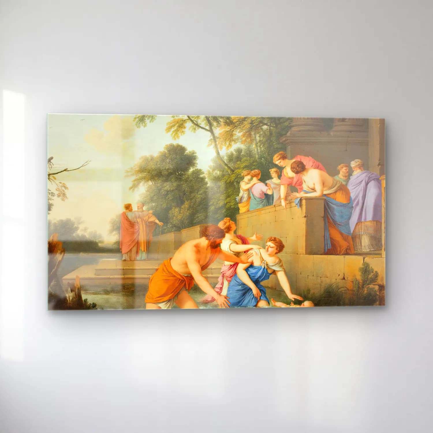 Laurent de la Hyre – Laurent de la Hyre - The Finding of Moses (between 1647 and… cam tablo — sol açıdan görünüm