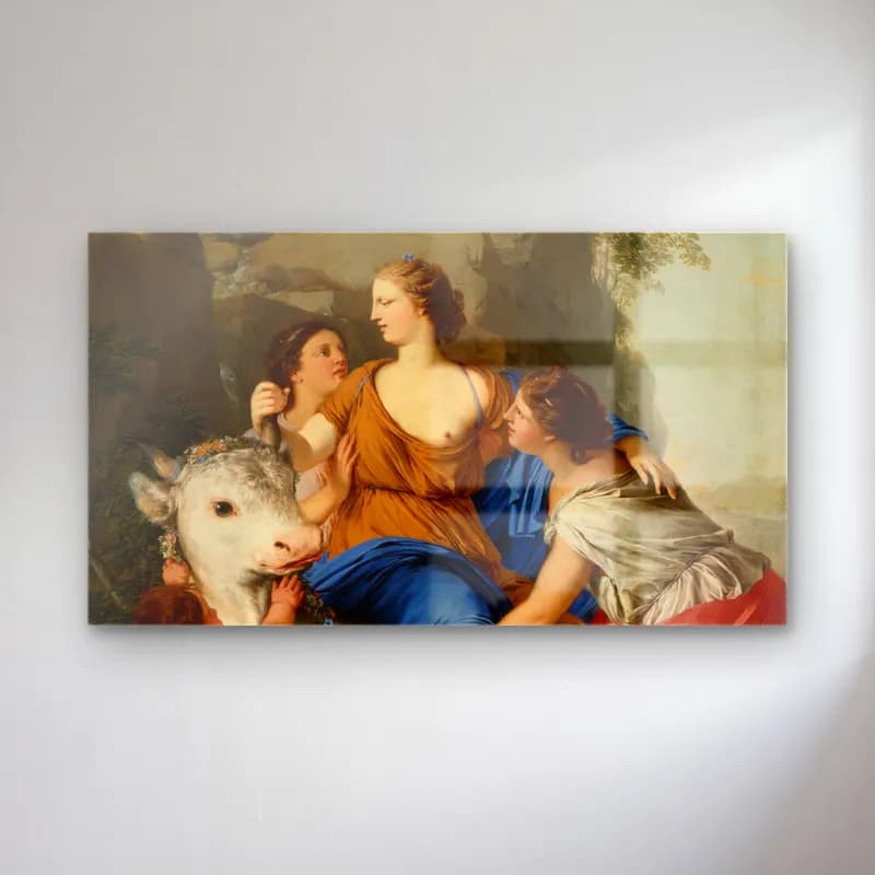Laurent de la Hyre – Laurent de la Hyre - The Rape of Europa cam tablo — Laurent de la Hyre – Laurent de la Hyre - The Rape of Europa — yağlı boya mitolojik sahne