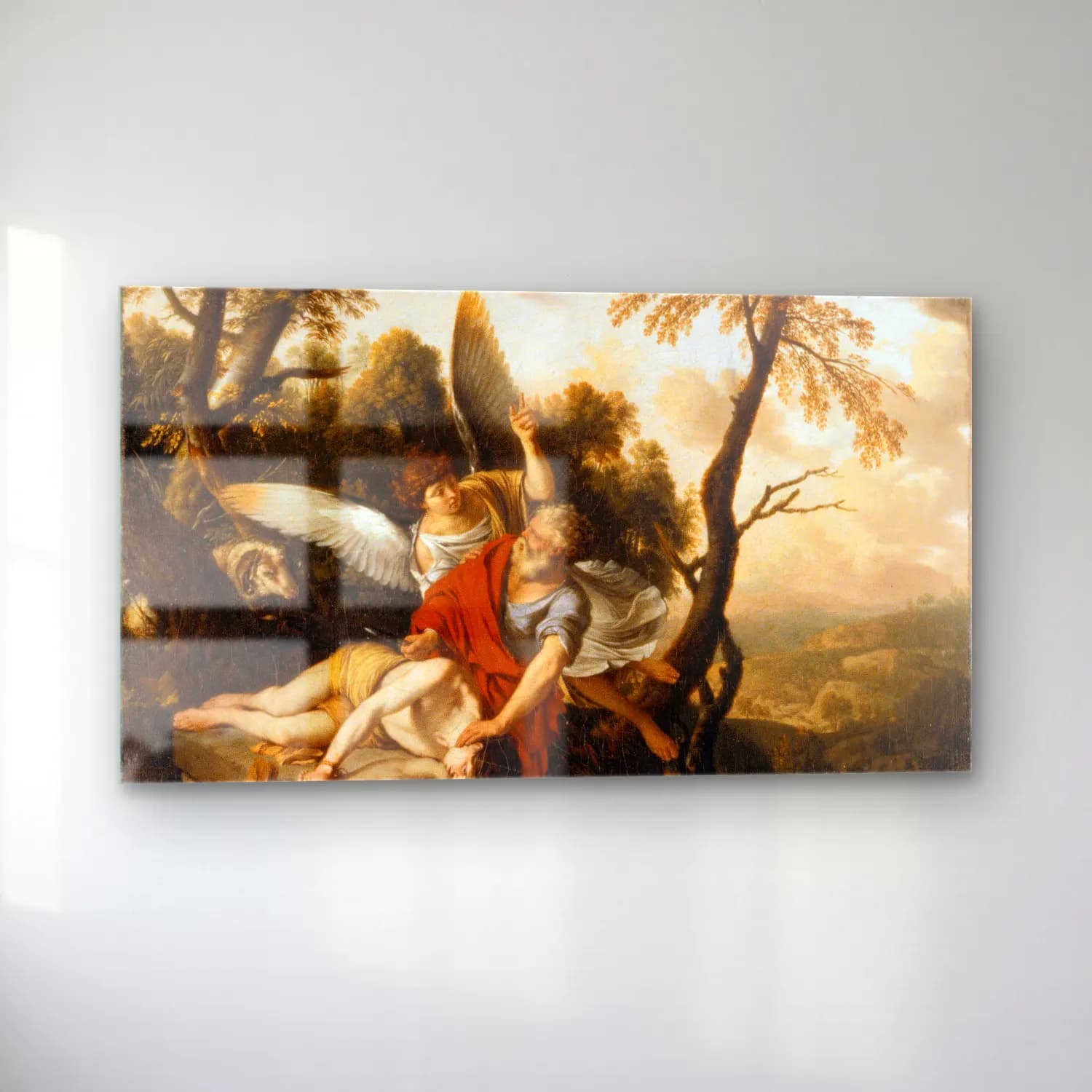 Laurent de la Hyre – Laurent de la Hyre - The Sacrifice of Isaac (ca. 1650) cam tablo — sol açıdan görünüm