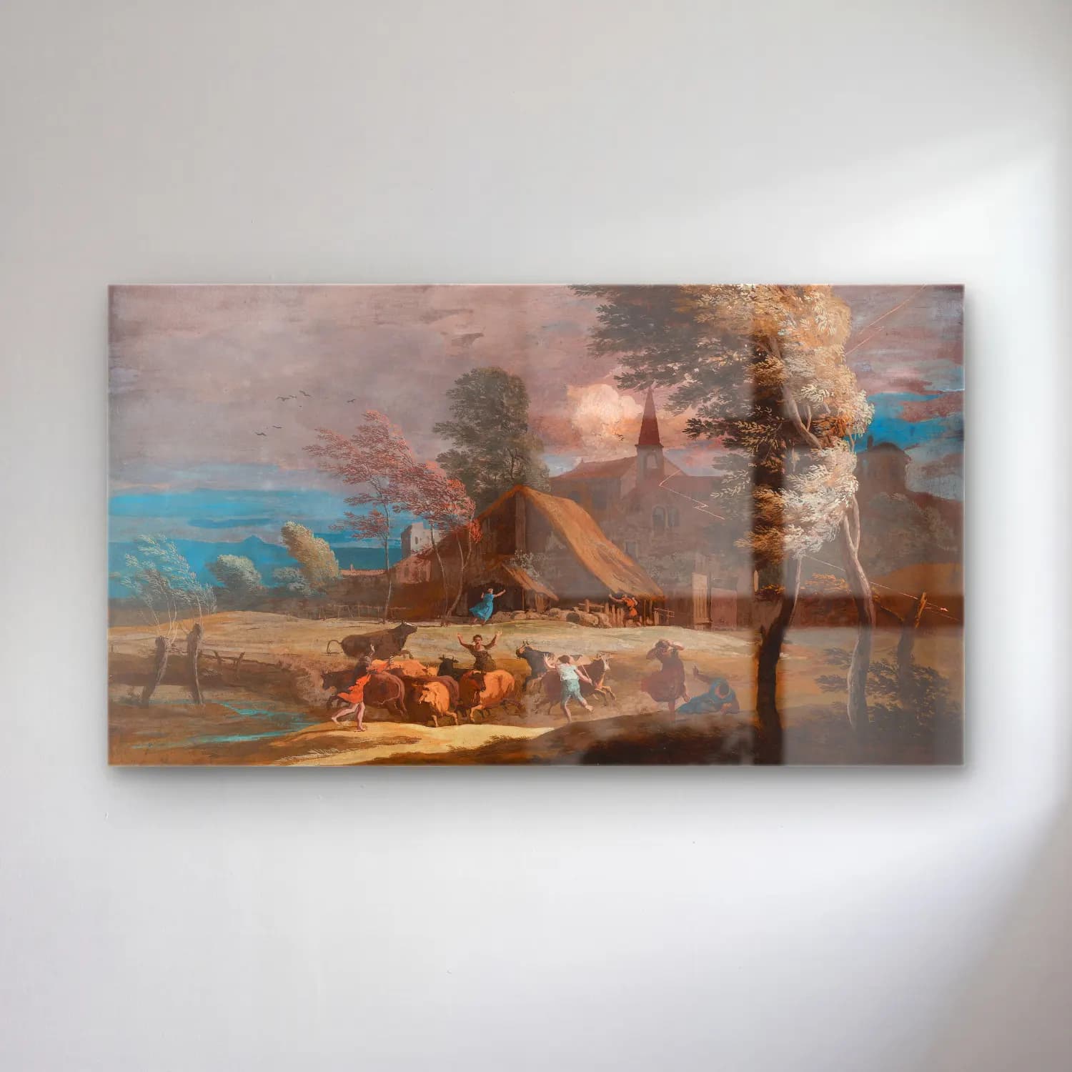 Marco Ricci – A Stormy Landscape cam tablo — Marco Ricci – A Stormy Landscape — yağlı boya dini sahne