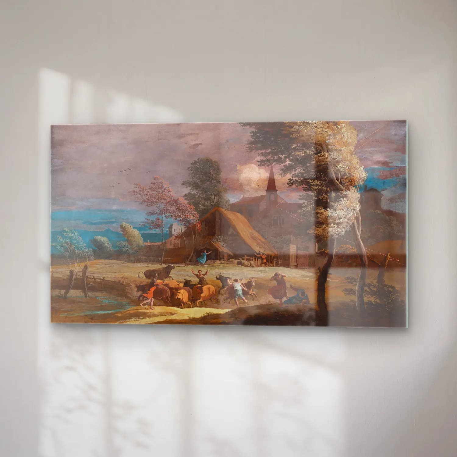 Marco Ricci – A Stormy Landscape cam tablo — sağ açıdan görünüm