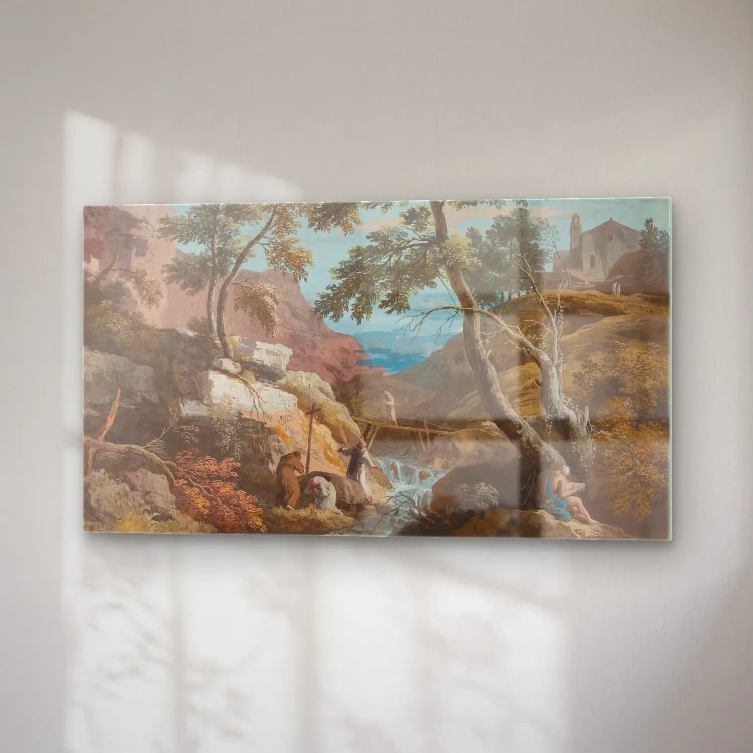 Marco Ricci – Mountainous Landscape with Hermits cam tablo — sağ açıdan görünüm