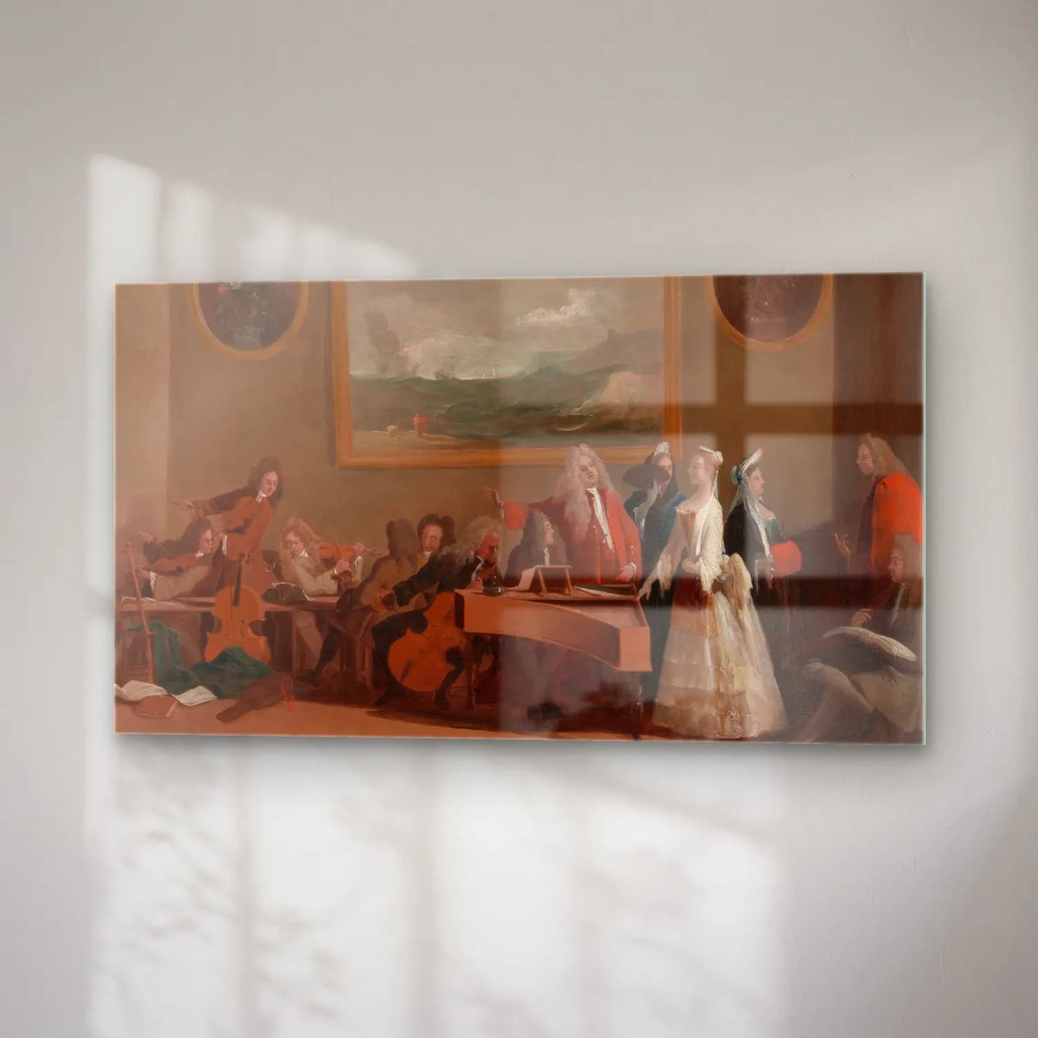 Marco Ricci – Rehearsal of an opera (ca. 1709) cam tablo — sağ açıdan görünüm