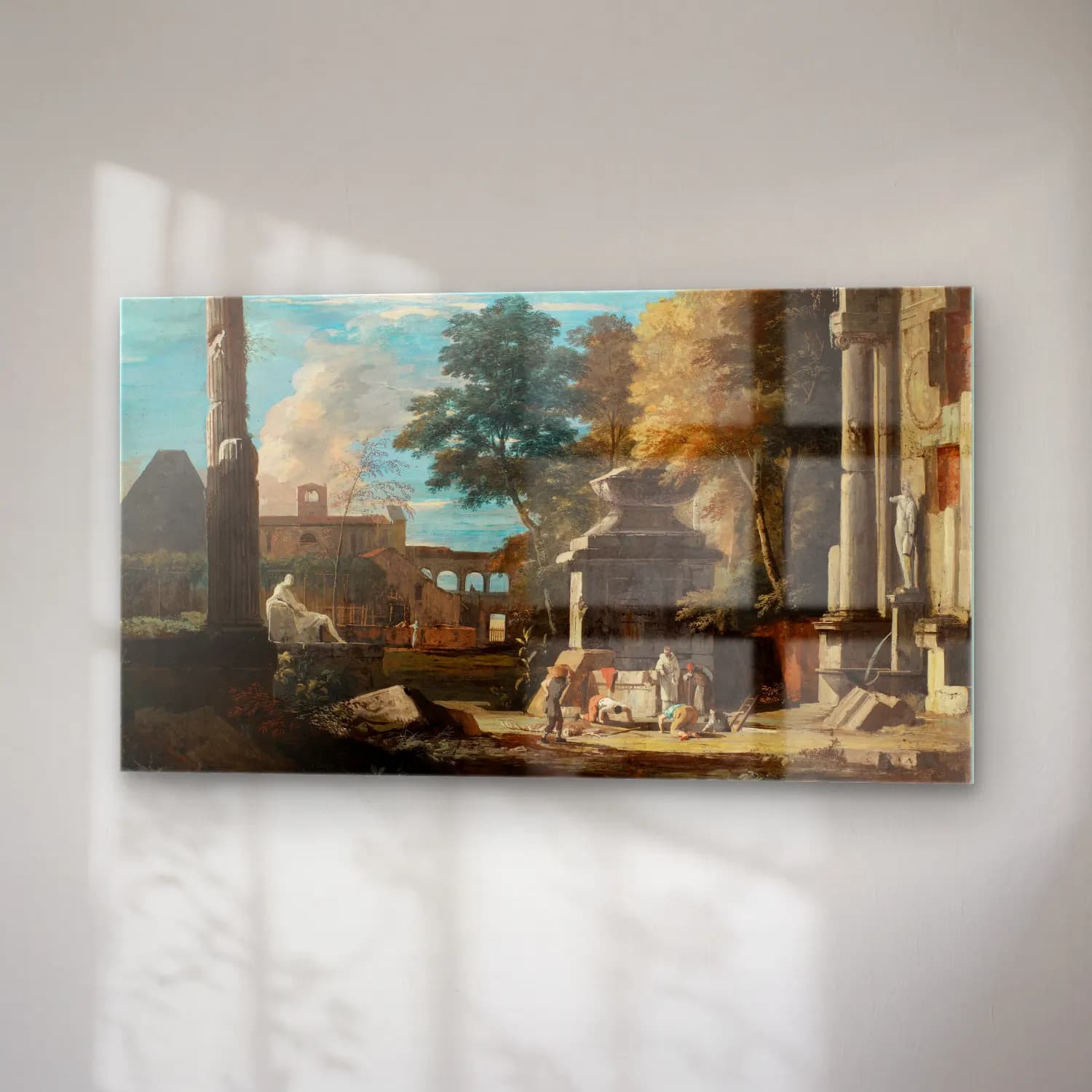 Marco Ricci – Venetian Capriccio With a Body Being Exhumed and a… cam tablo — sağ açıdan görünüm