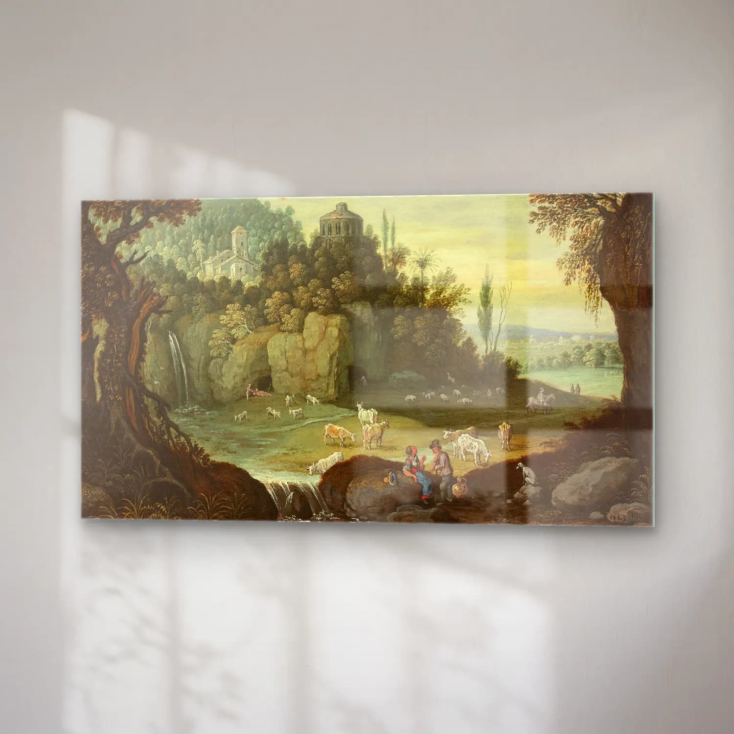 Marten Ryckaert – Diseuse de bonne aventure dans un paysage et Couple de… cam tablo — sağ açıdan görünüm