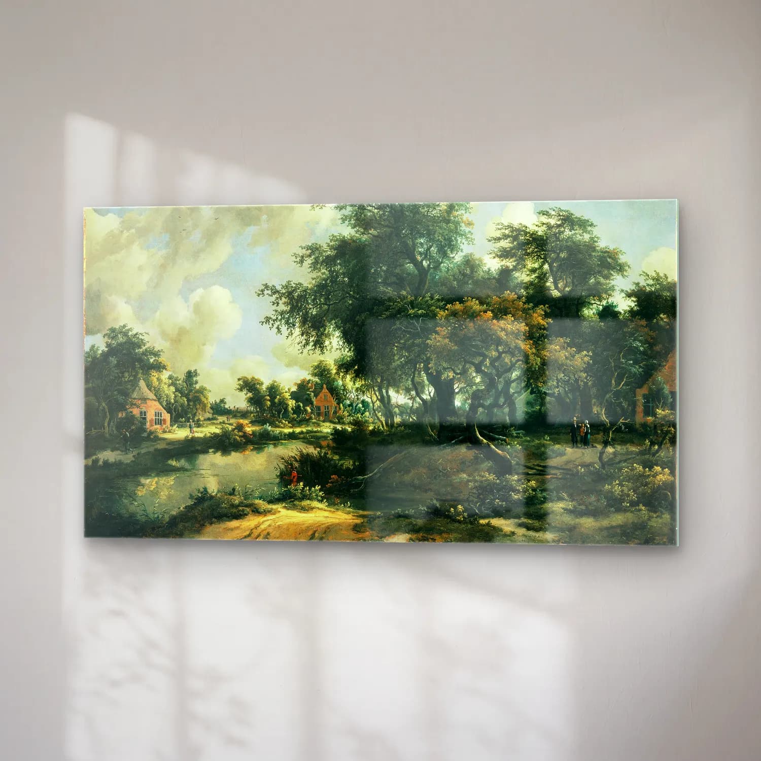 Meindert Hobbema – A Stormy Landscape cam tablo — sağ açıdan görünüm