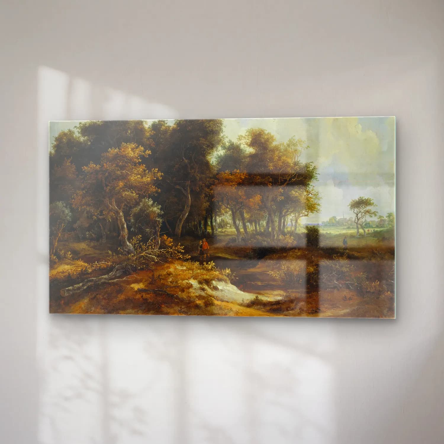 Meindert Hobbema – Entrance to a Forest (ca. 1663 – 1665) cam tablo — sağ açıdan görünüm