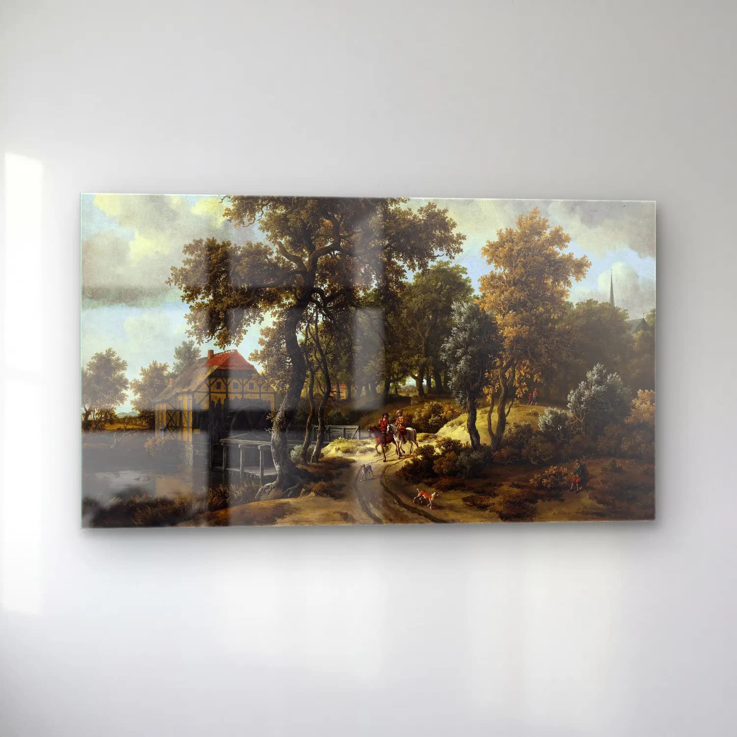 Meindert Hobbema – The Travelers cam tablo — sol açıdan görünüm