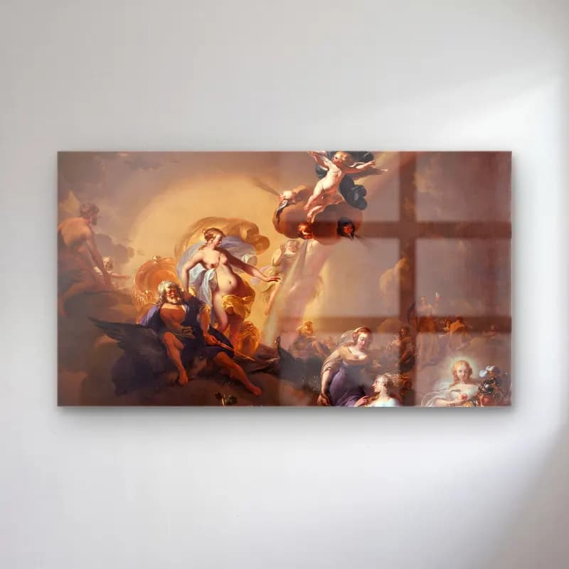 Nicolaes Pietersz. Berchem – Allegory On The Expansion Of Amsterdam (C.1663) cam tablo — Nicolaes Pietersz. Berchem – Allegory On The Expansion Of Amsterdam (C.1663) — yağlı boya mitolojik sahne