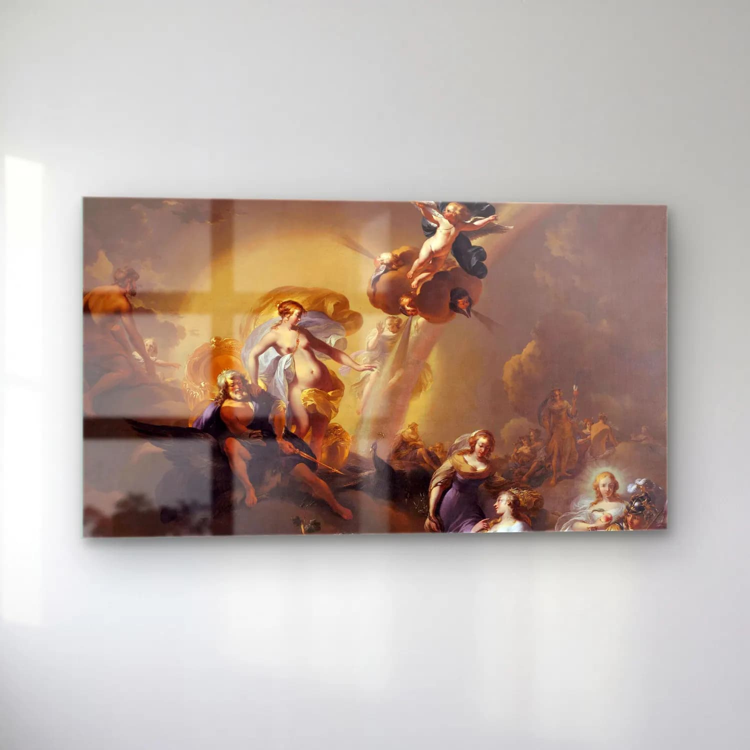 Nicolaes Pietersz. Berchem – Allegory On The Expansion Of Amsterdam (C.1663) cam tablo — sol açıdan görünüm