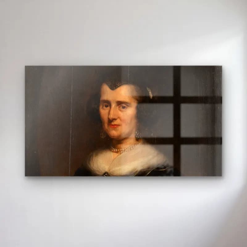 Nicolaes Pietersz. Berchem – Bust-Length Portrait of a Middle-Aged Woman cam tablo — Nicolaes Pietersz. Berchem – Bust-Length Portrait of a Middle-Aged Woman — yağlı boya kadın portresi