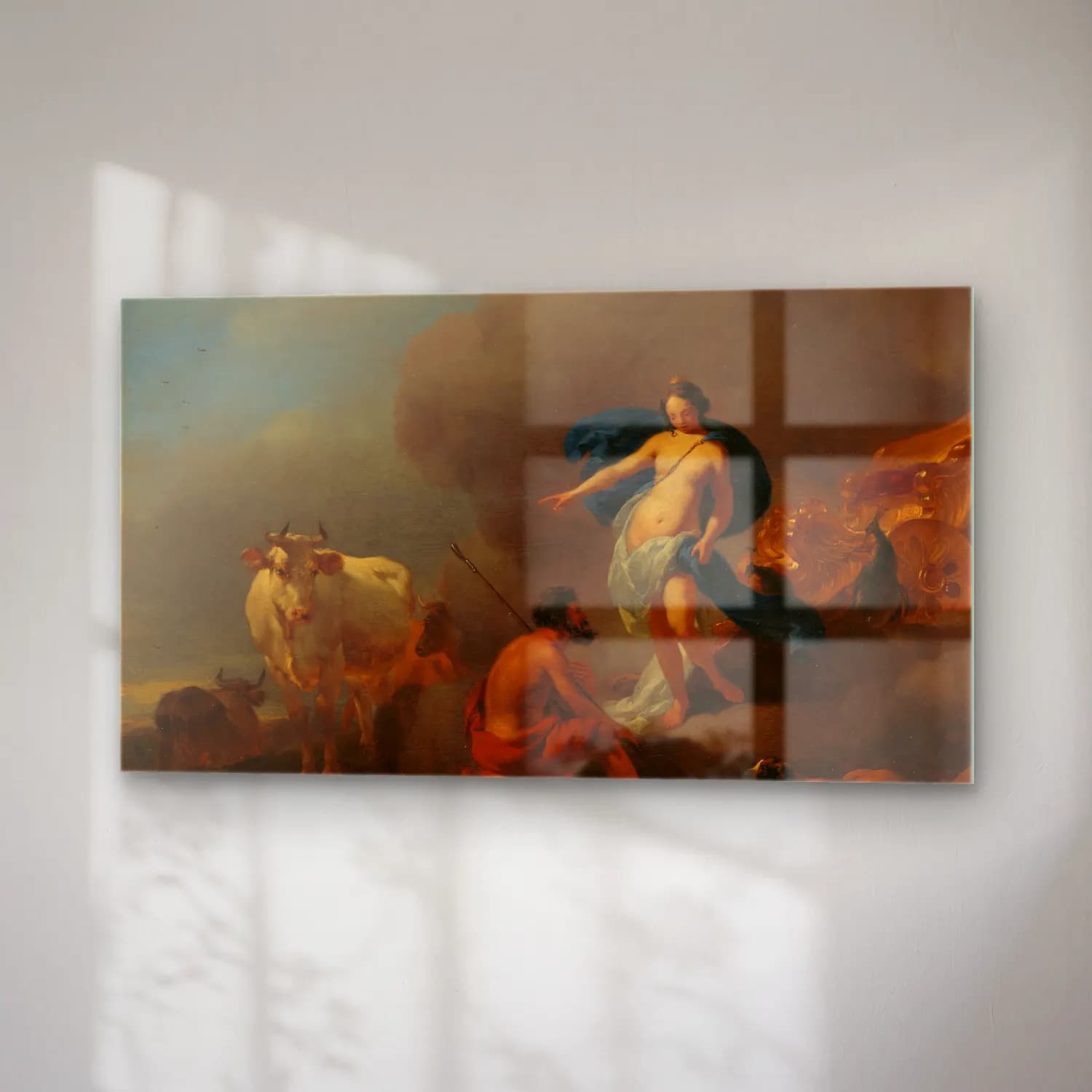 Nicolaes Pietersz. Berchem – Juno Commanding Argus to Keep Watch on Io cam tablo — sağ açıdan görünüm