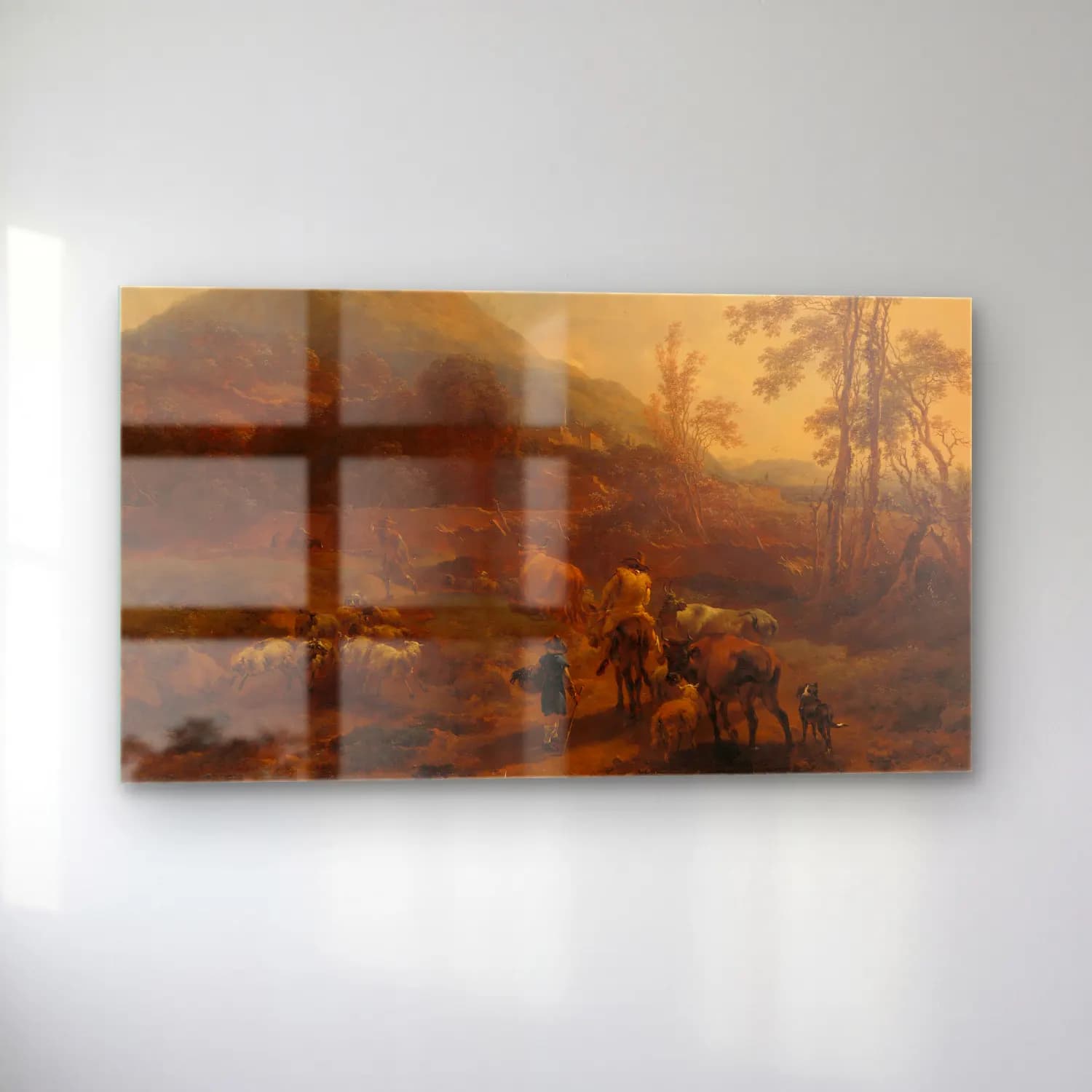 Nicolaes Pietersz. Berchem – The Three Droves cam tablo — sol açıdan görünüm