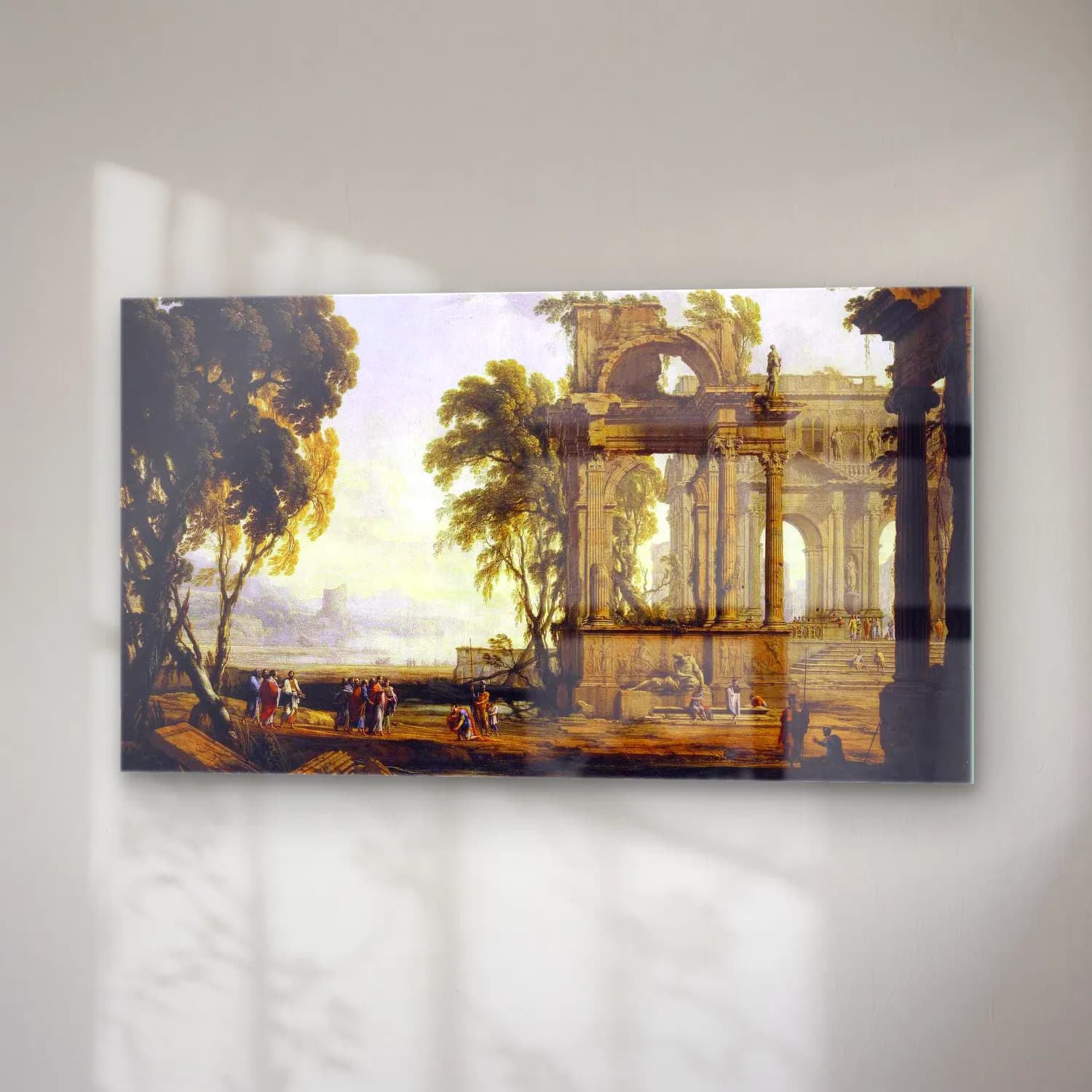Pierre Patel – Landscape with Christ and a Centurion cam tablo — sağ açıdan görünüm