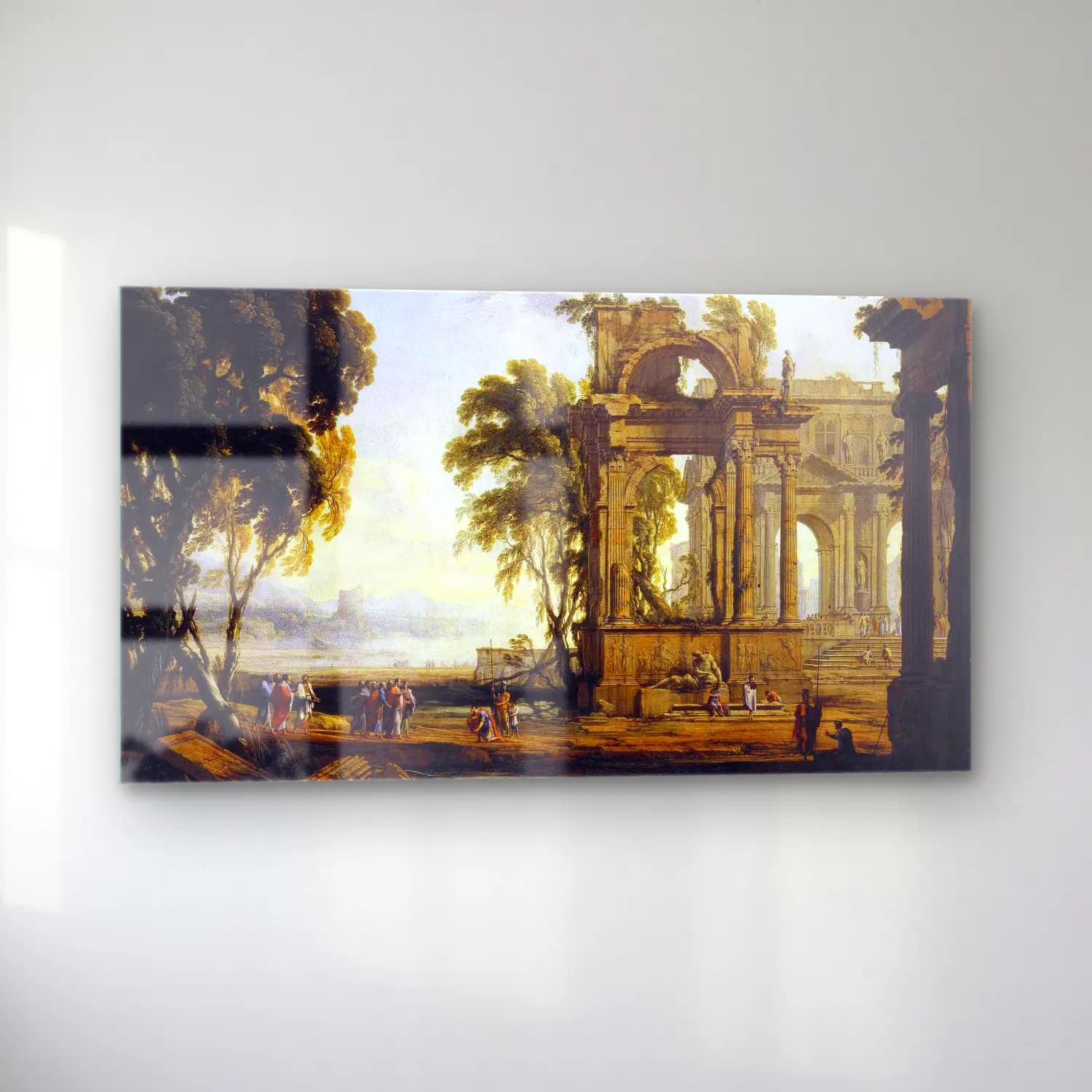 Pierre Patel – Landscape with Christ and a Centurion cam tablo — sol açıdan görünüm