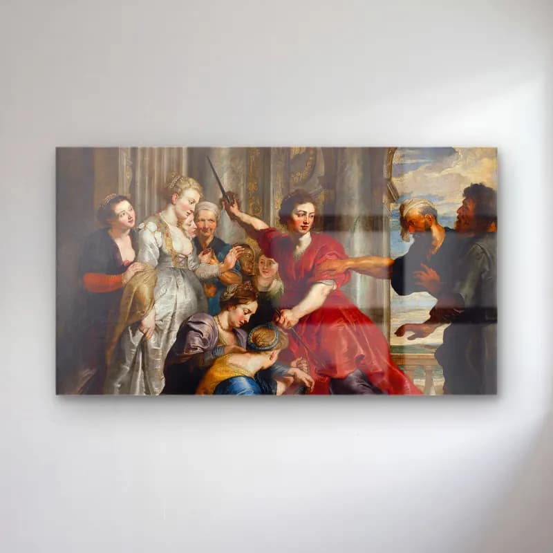 Peter Paul Rubens – Achilles discovered cam tablo — Peter Paul Rubens – Achilles discovered — yağlı boya dini sahne