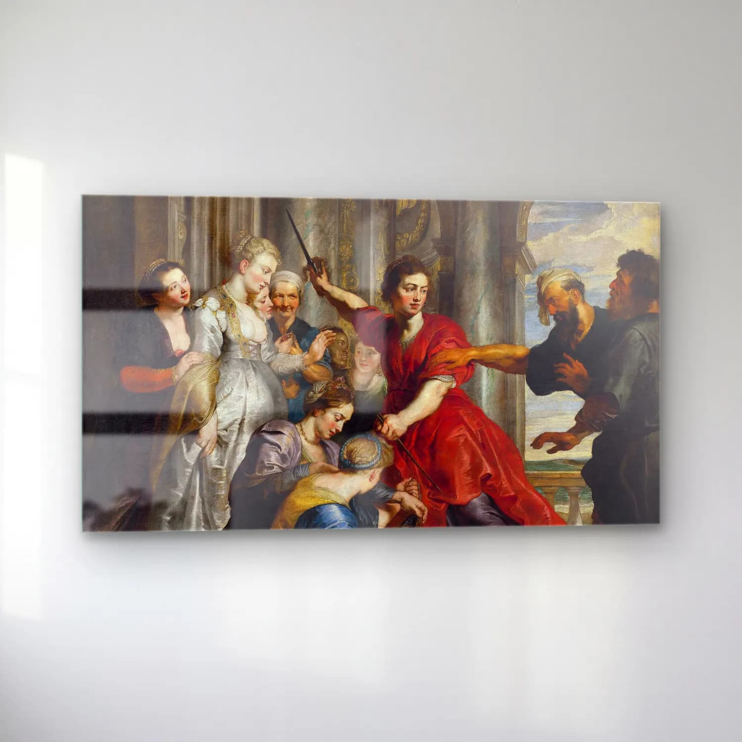 Peter Paul Rubens – Achilles discovered cam tablo — sol açıdan görünüm