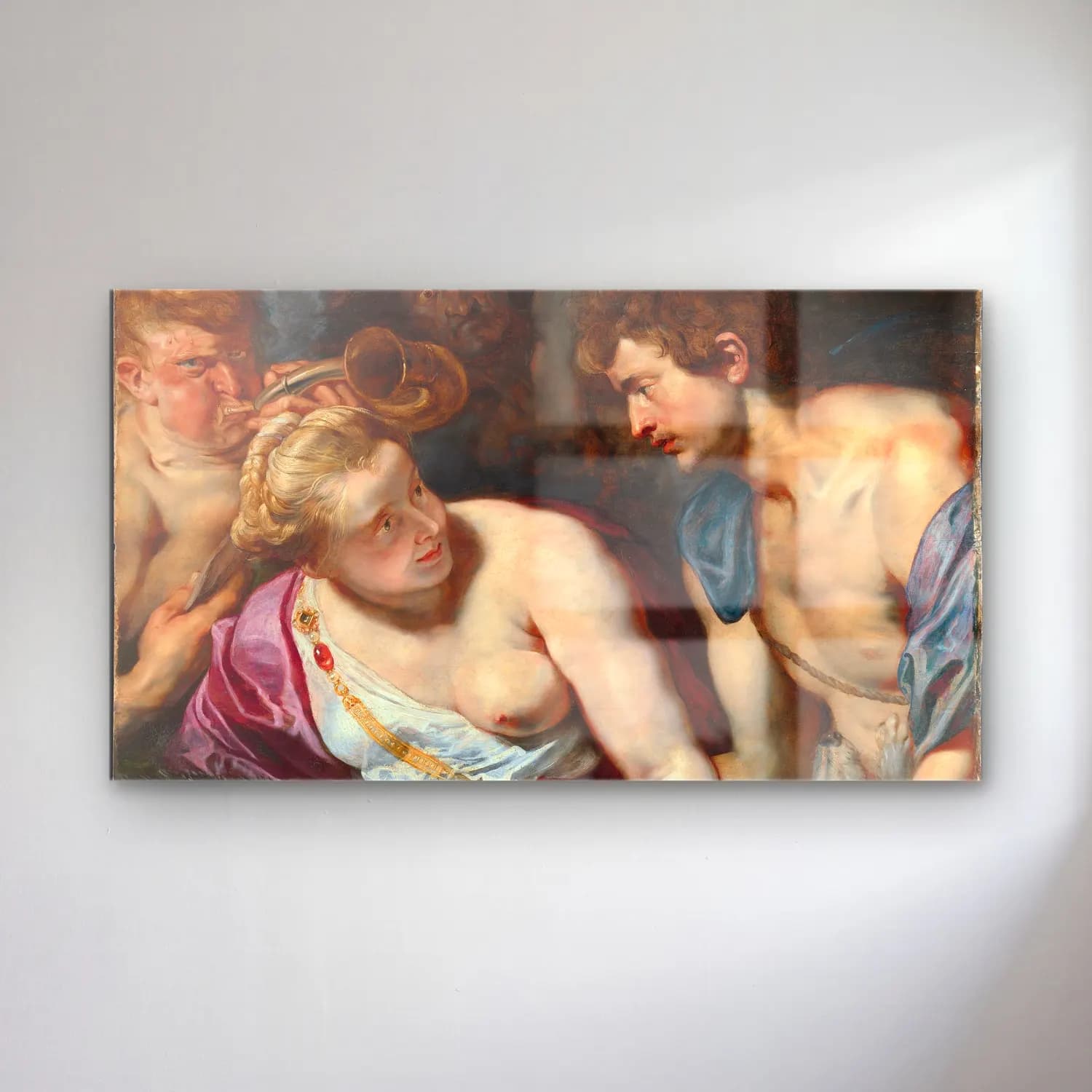 Peter Paul Rubens – Atalanta and Meleager (Ca. 1616) cam tablo — Peter Paul Rubens – Atalanta and Meleager (Ca. 1616) — yağlı boya mitolojik sahne