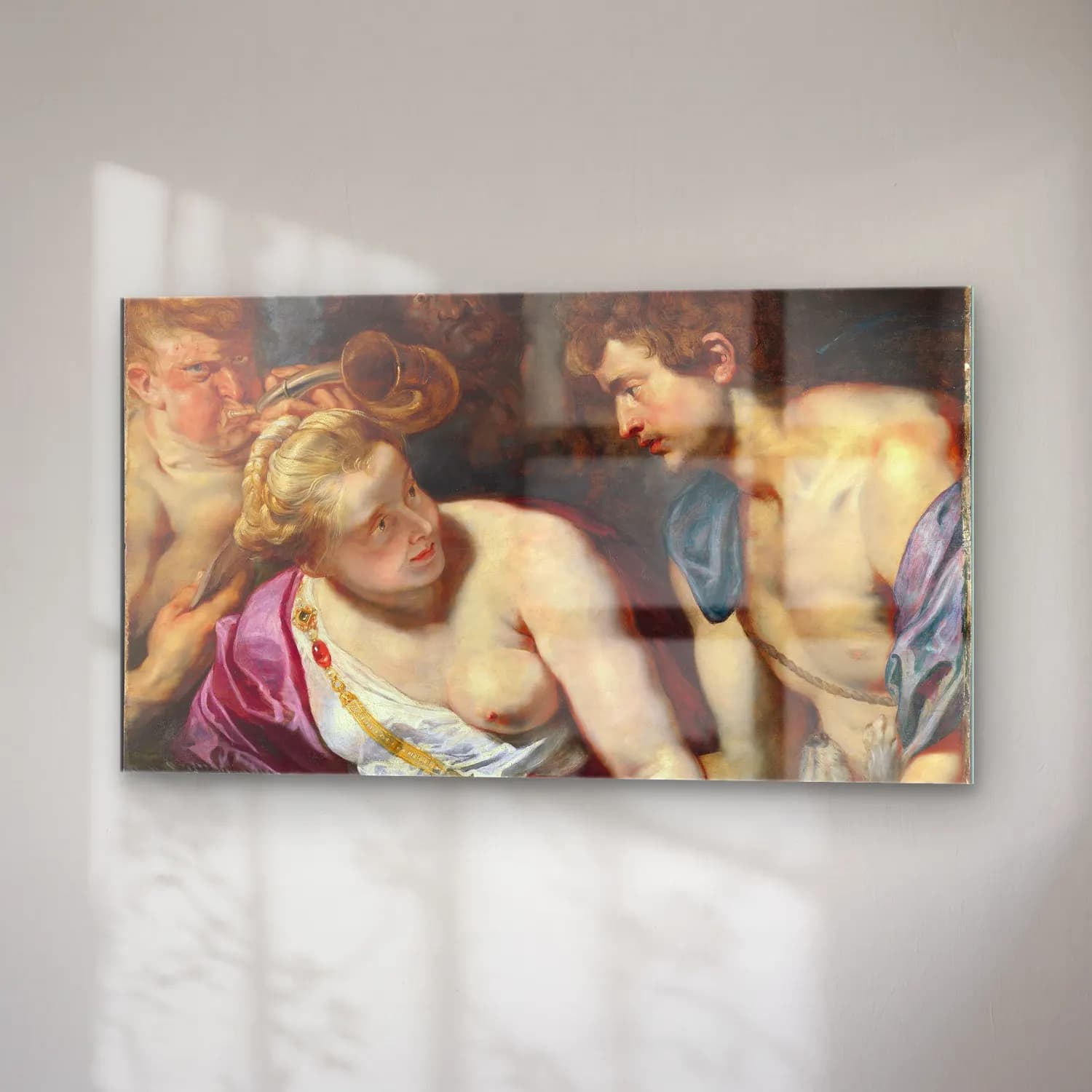 Peter Paul Rubens – Atalanta and Meleager (Ca. 1616) cam tablo — sağ açıdan görünüm