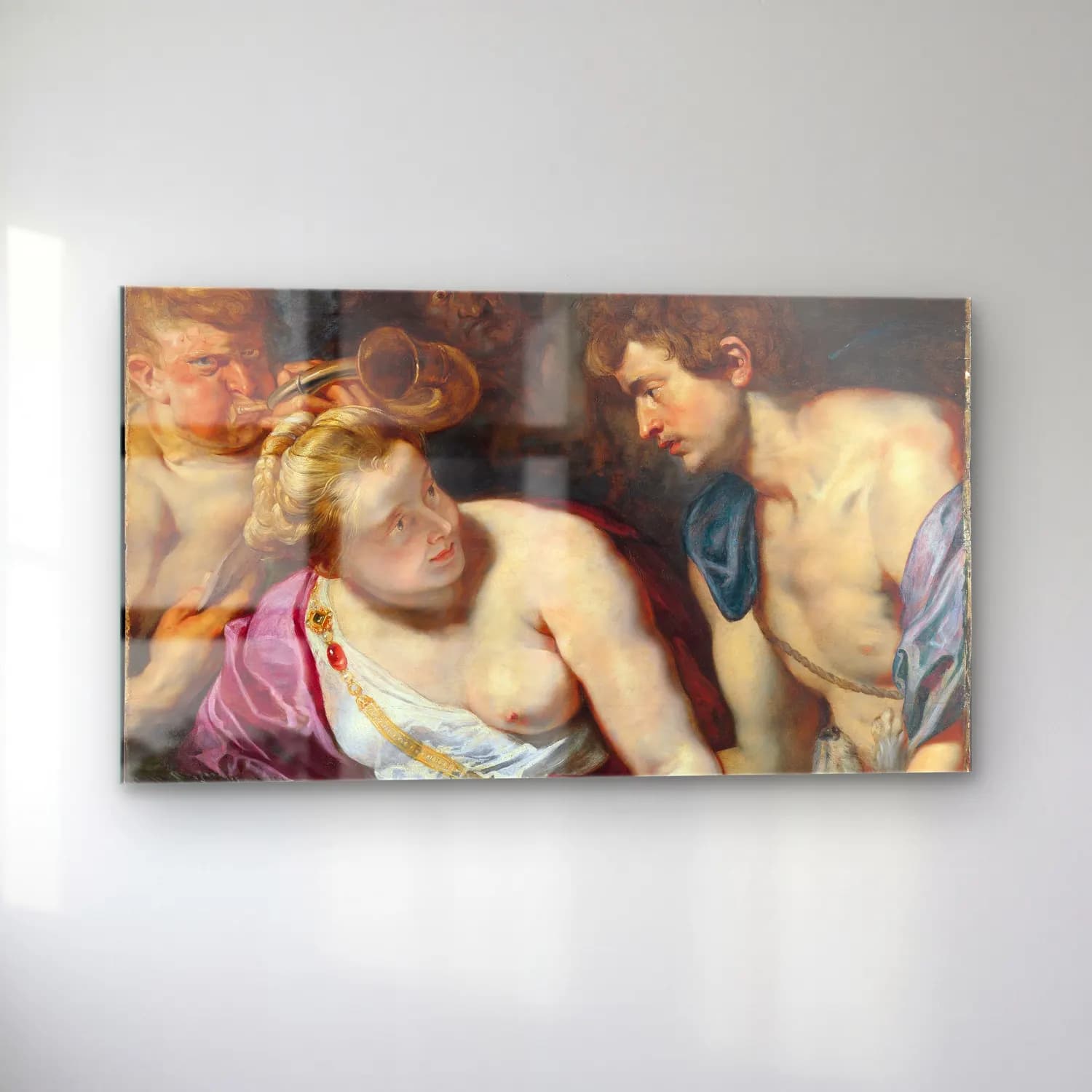 Peter Paul Rubens – Atalanta and Meleager (Ca. 1616) cam tablo — sol açıdan görünüm