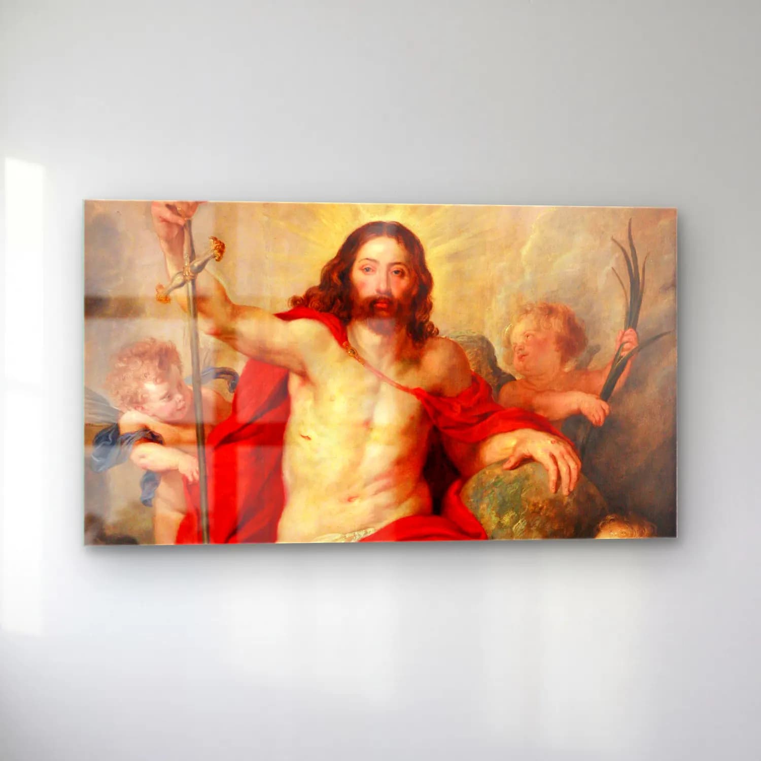 Peter Paul Rubens – Christ triumphing over Death and Sin (circa 1615-1616) cam tablo — sol açıdan görünüm