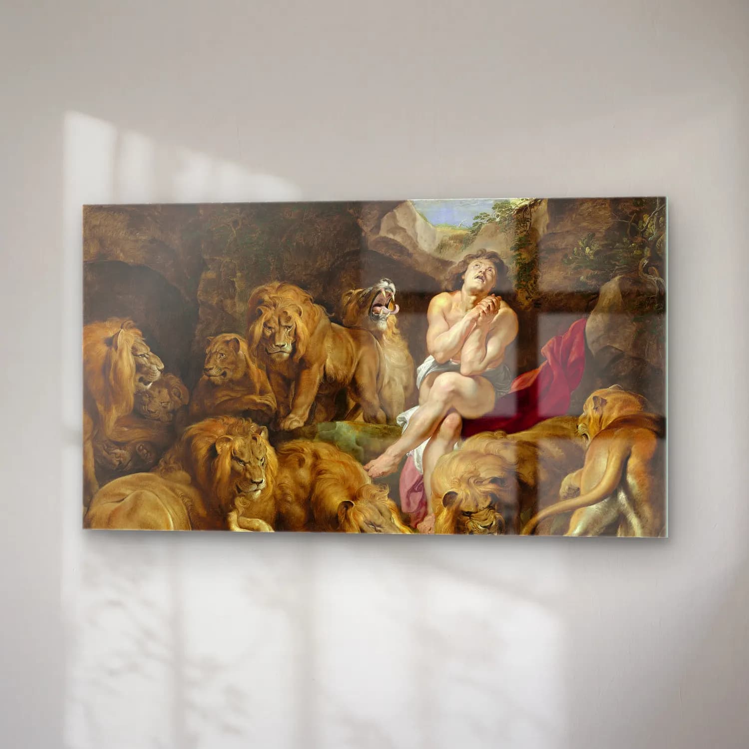 Peter Paul Rubens – Daniel in the Lions’ Den cam tablo — sağ açıdan görünüm