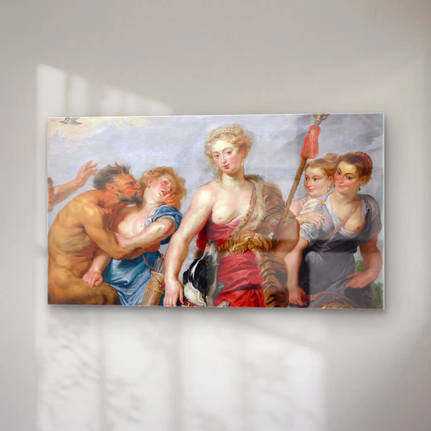 Peter Paul Rubens – Diana and Her Nymphs Departing For The Hunt (C. 1615) cam tablo — sağ açıdan görünüm