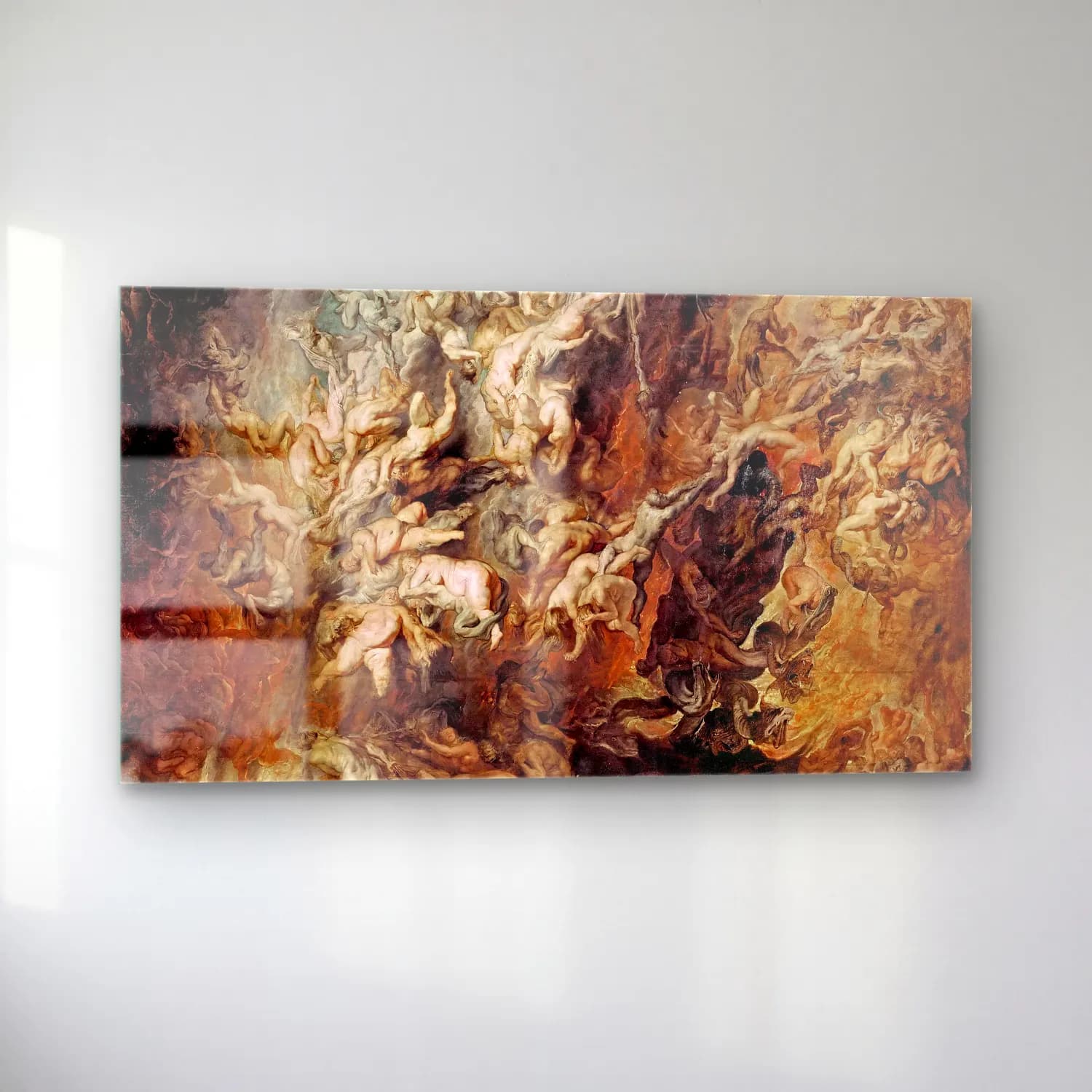 Peter Paul Rubens – Fall of the Damned (first half of 17th century) cam tablo — sol açıdan görünüm