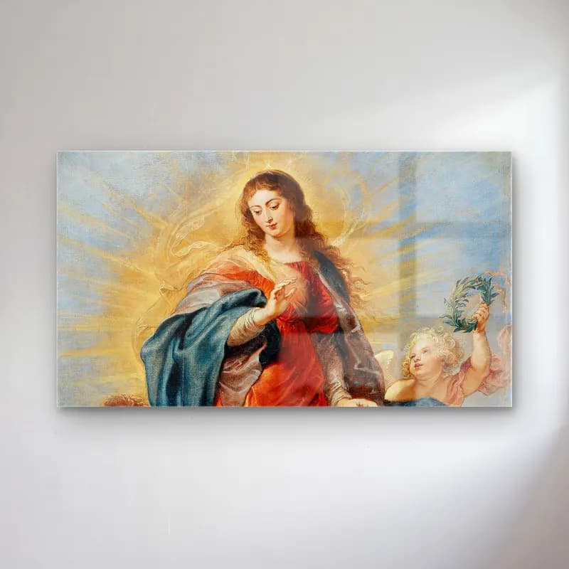 Peter Paul Rubens – Immaculate Conception cam tablo — Peter Paul Rubens – Immaculate Conception — yağlı boya dini sahne