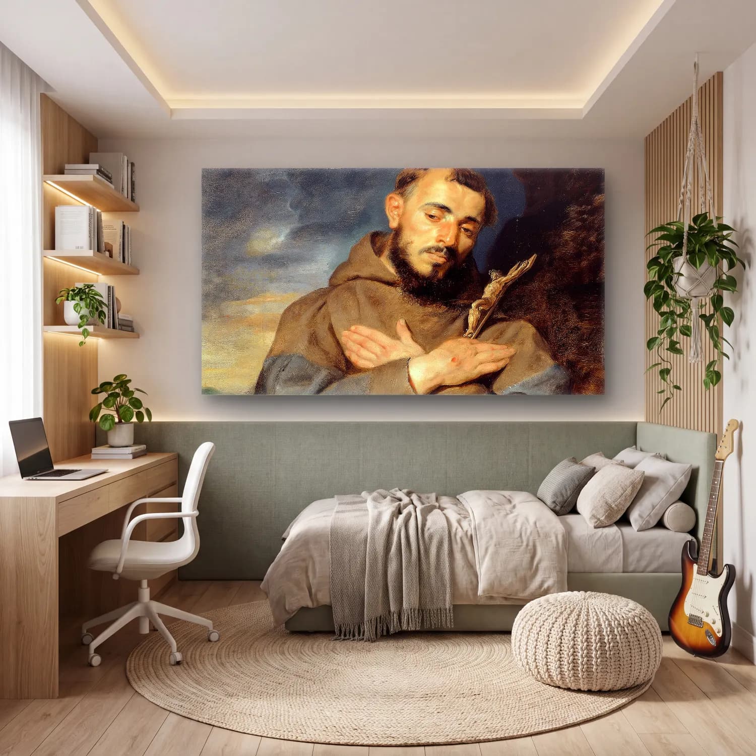 Peter Paul Rubens – Saint Francis cam tablo — genç odasında